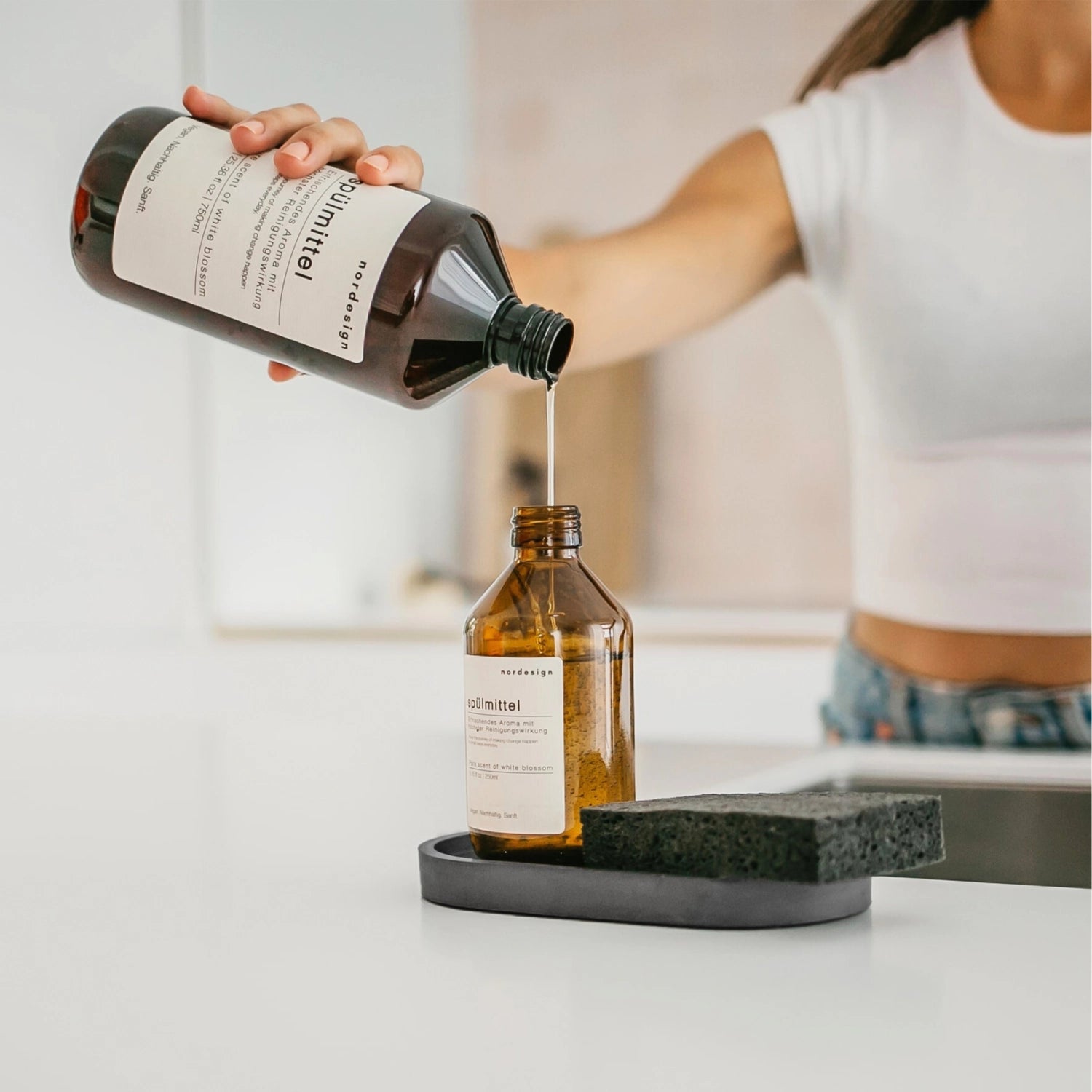 Flacon de recharge liquide vaisselle Bergamote & Citronnelle | 730ml