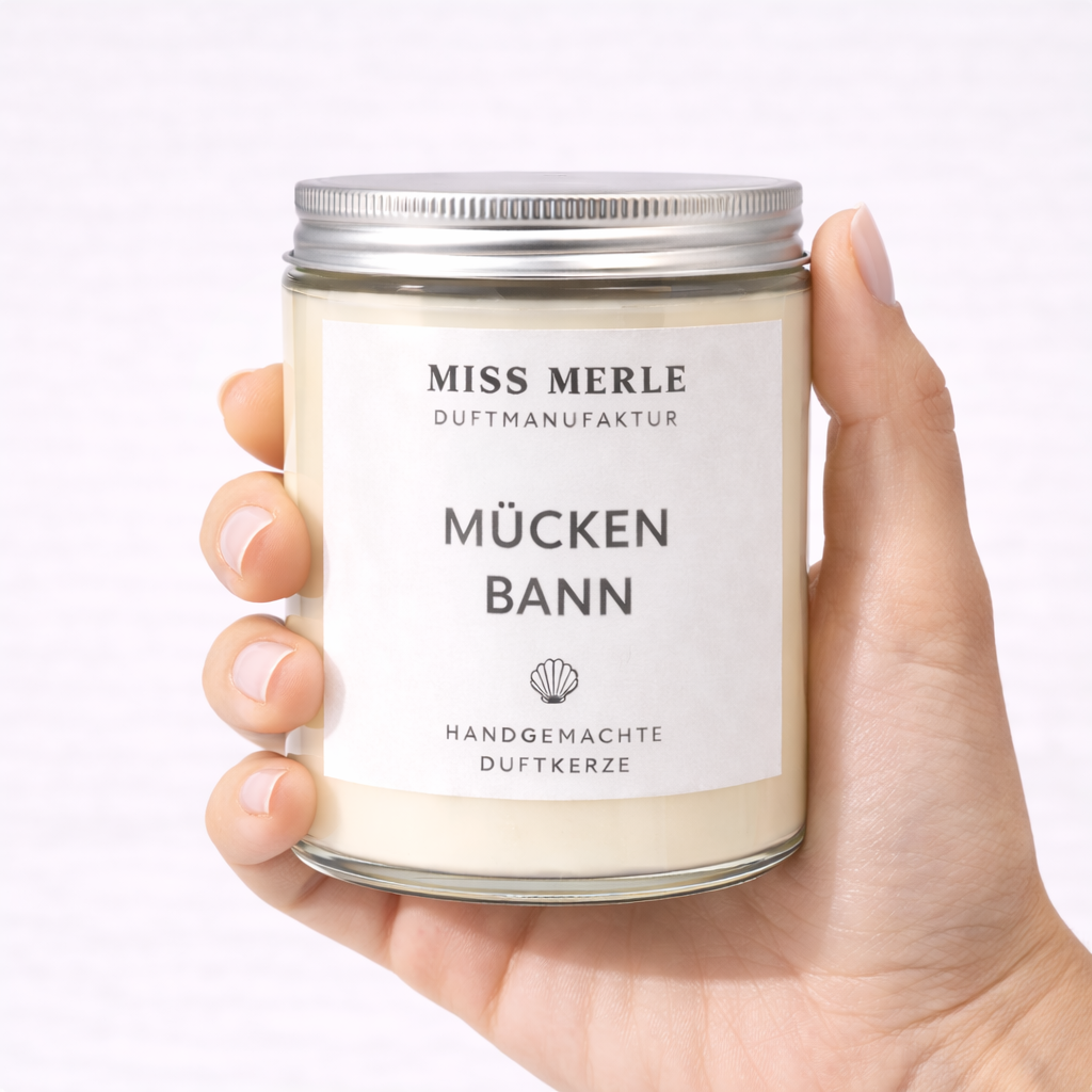 Duftkerze Mückenbann gross | Citronella und Pfefferminze