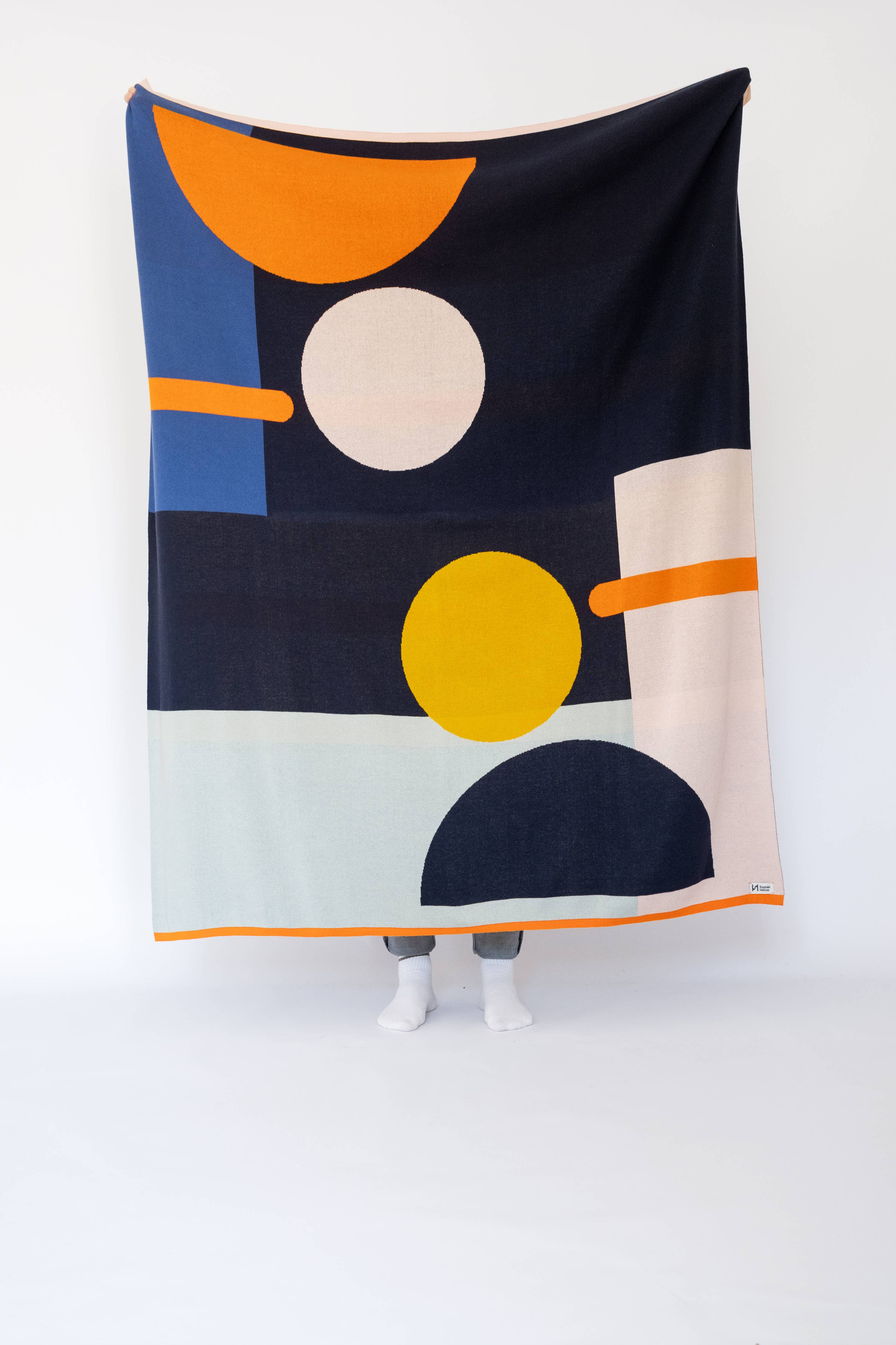 Baumwoll-Decke 130x160cm | Bleecker multi