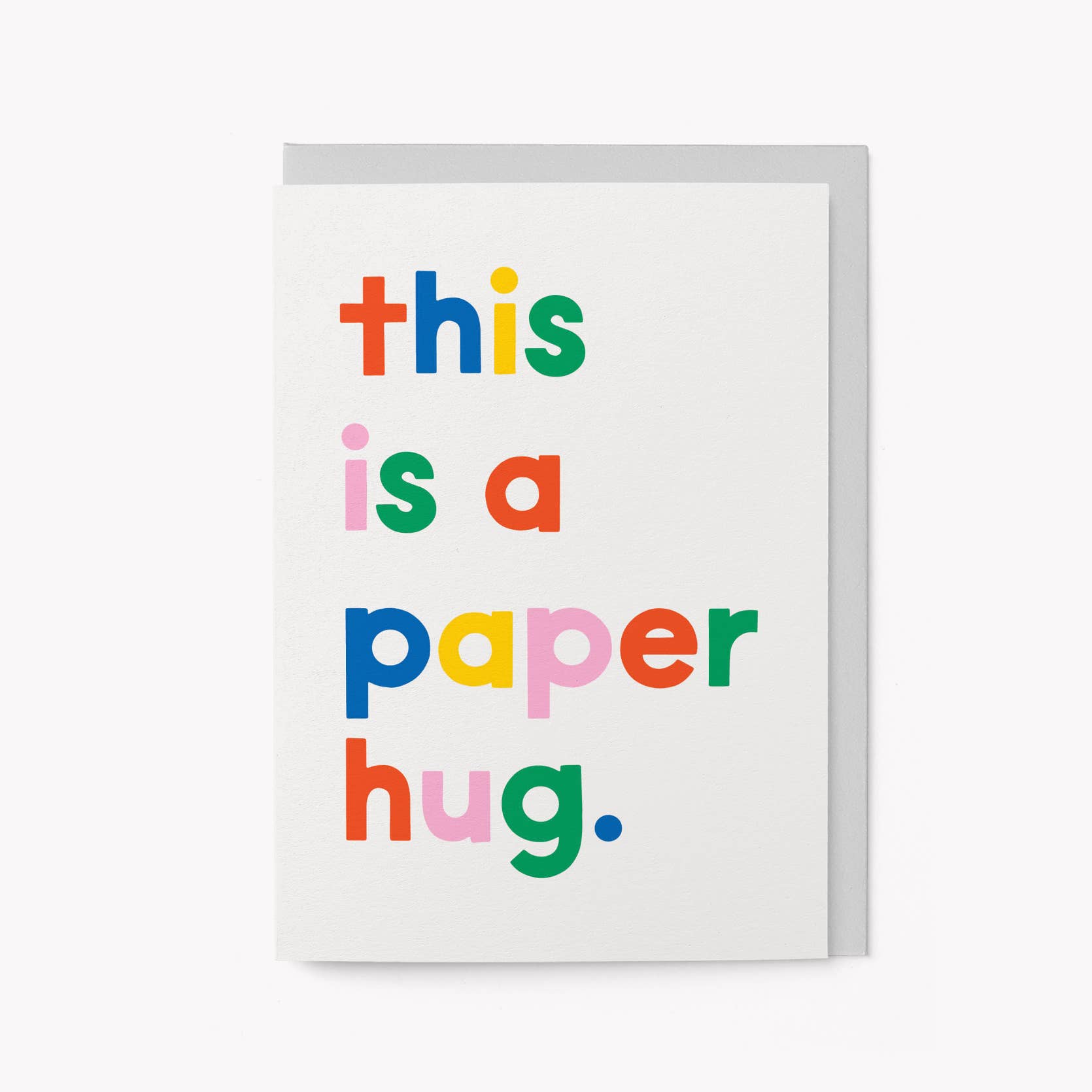 Carte de vœux | Câlin en papier