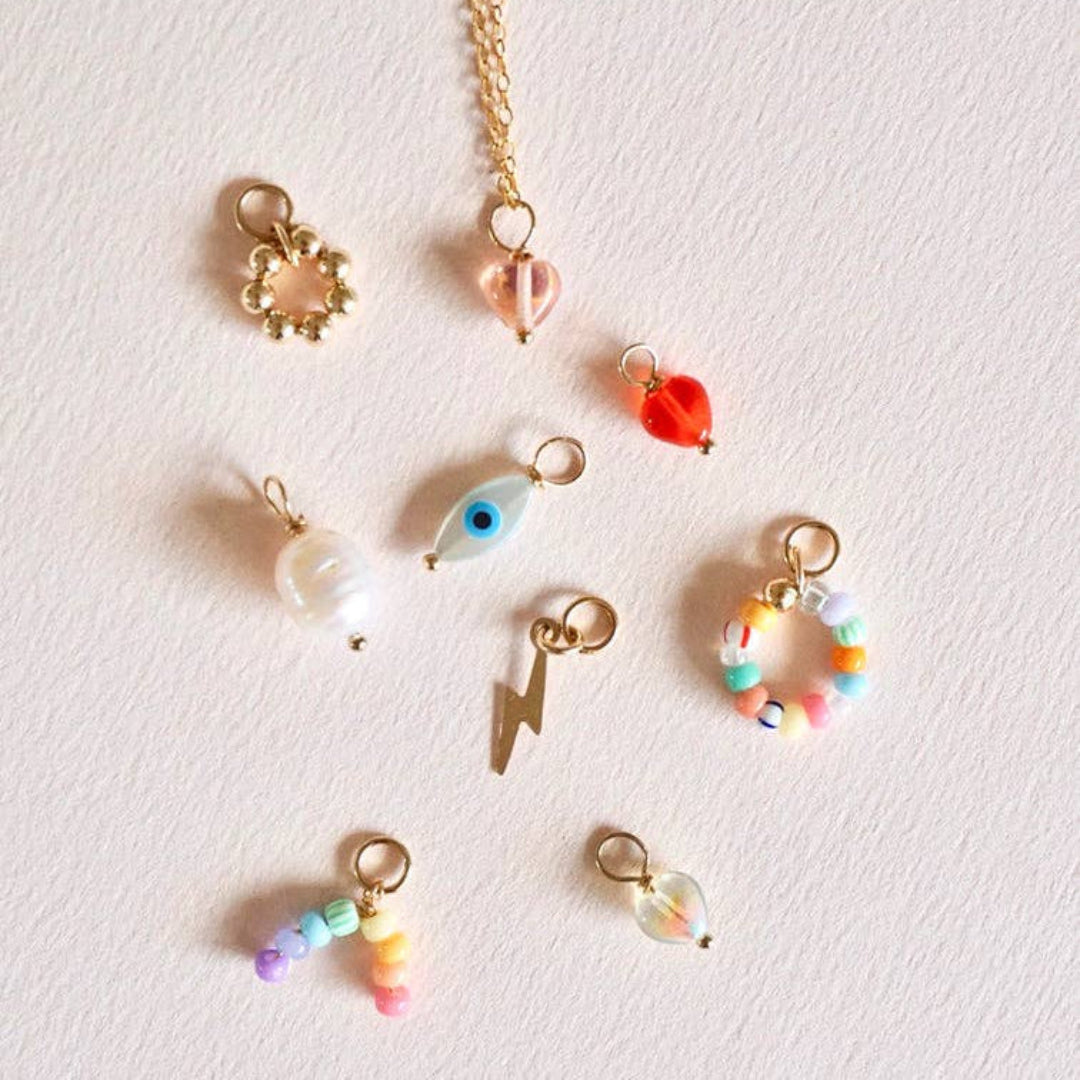 Collier Petit Cœur | mini charms variés