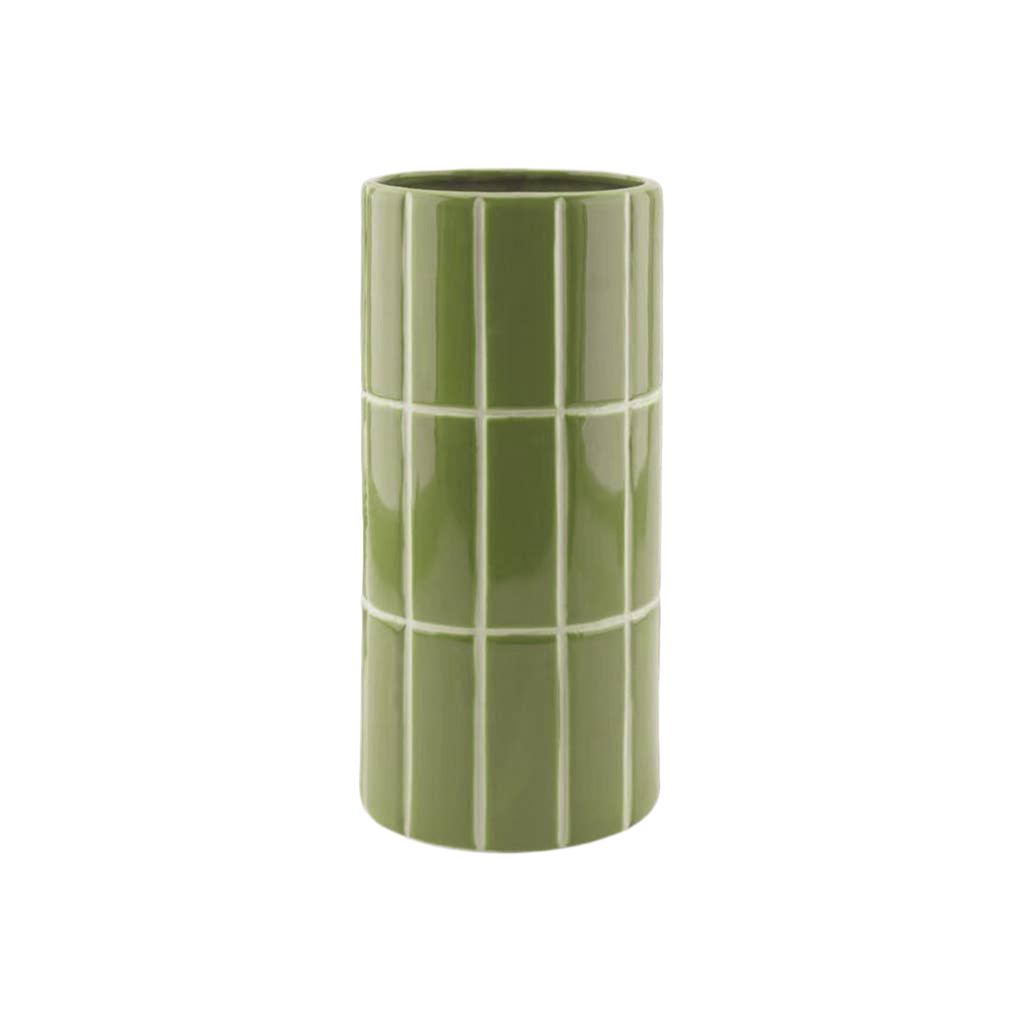 Tile vase | khaki