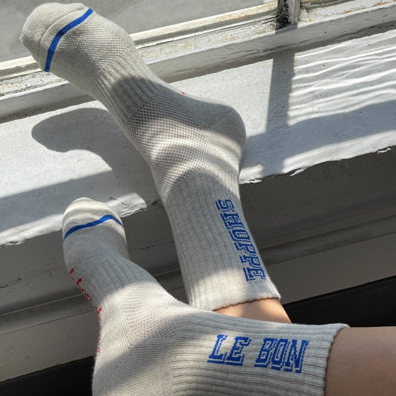 Chaussettes Preppy | ice, blue