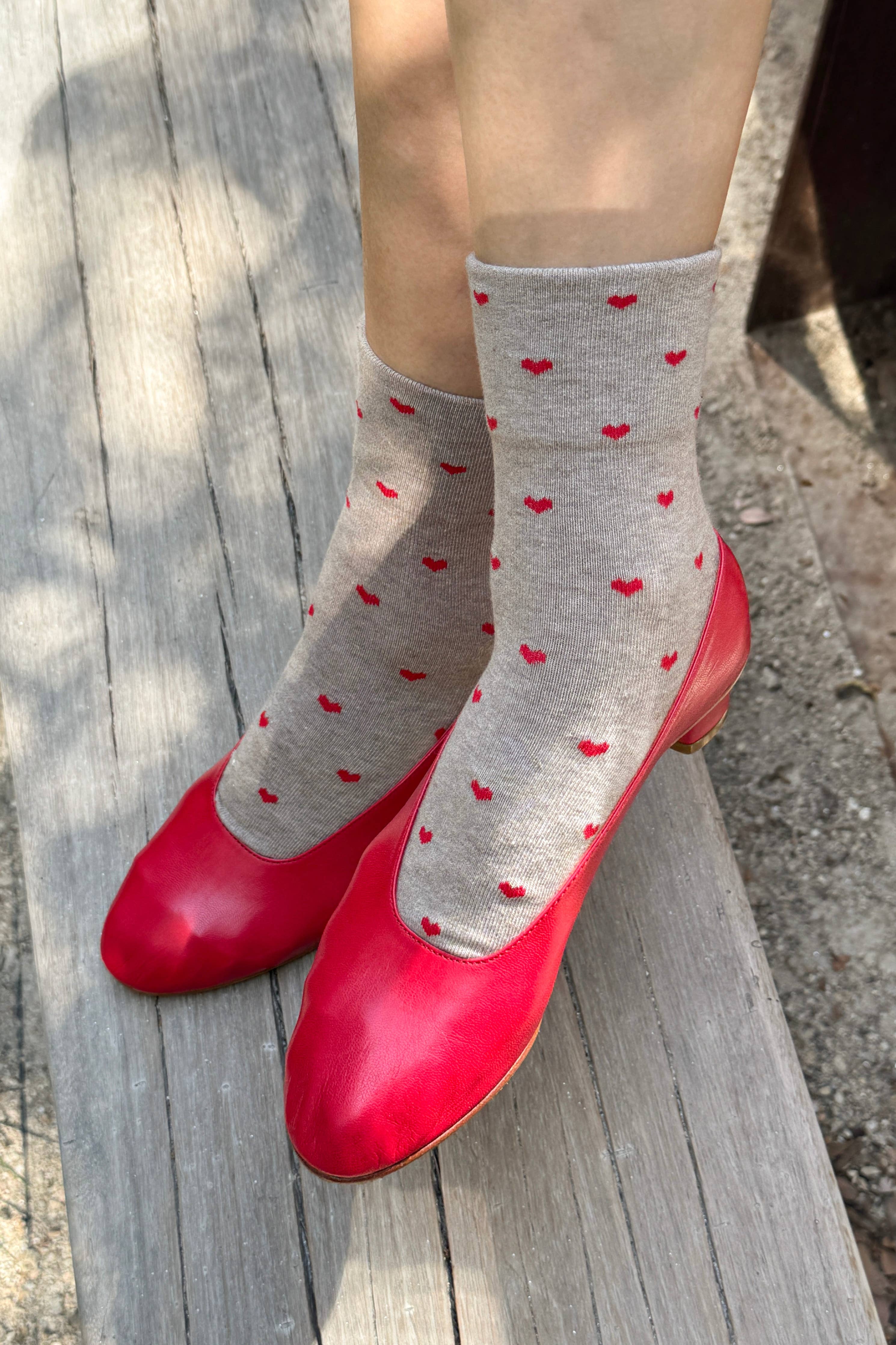 Sneaker-Socken mit Herz (Großhandel)