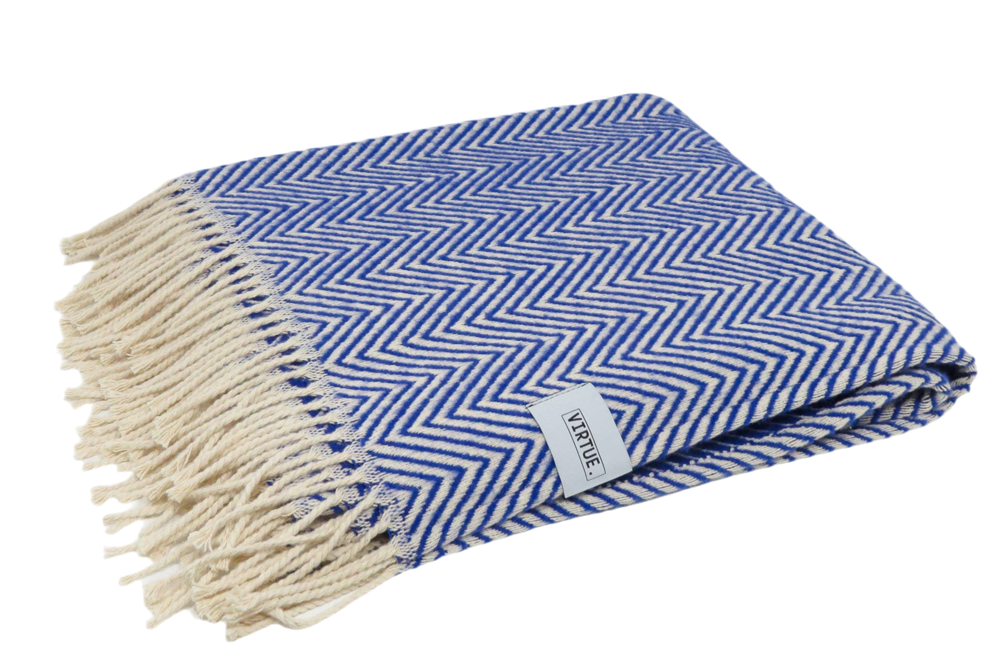 Cotton blanket 130x170cm | azure blue