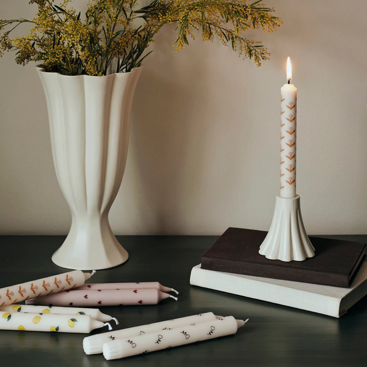 Lot de 2 bougies | Tulips
