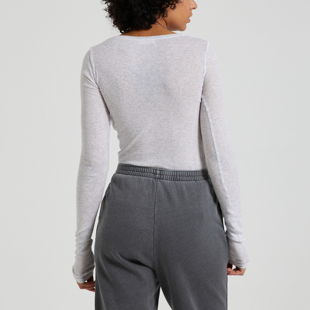 T-shirt manches longues Massachusetts | gris chiné