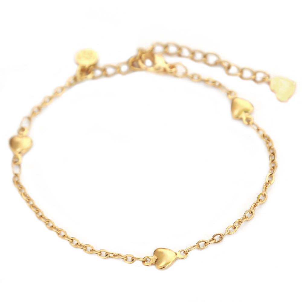 Heart Bracelet | Gold