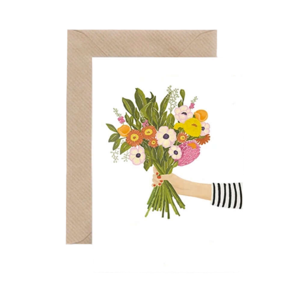 Carte Fleurs et Rayures