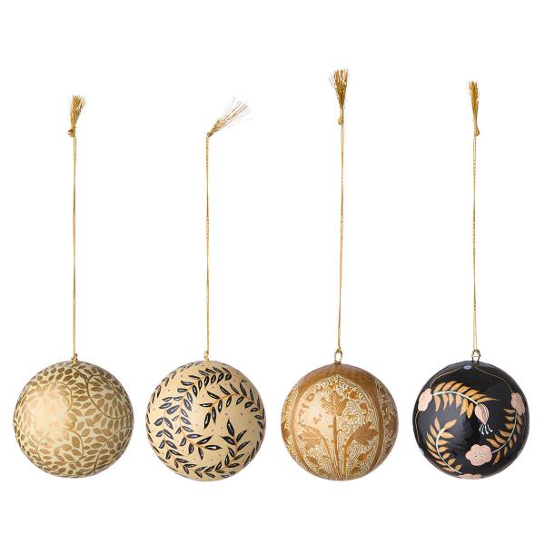 4er Set Papierkugeln Gaya | gold