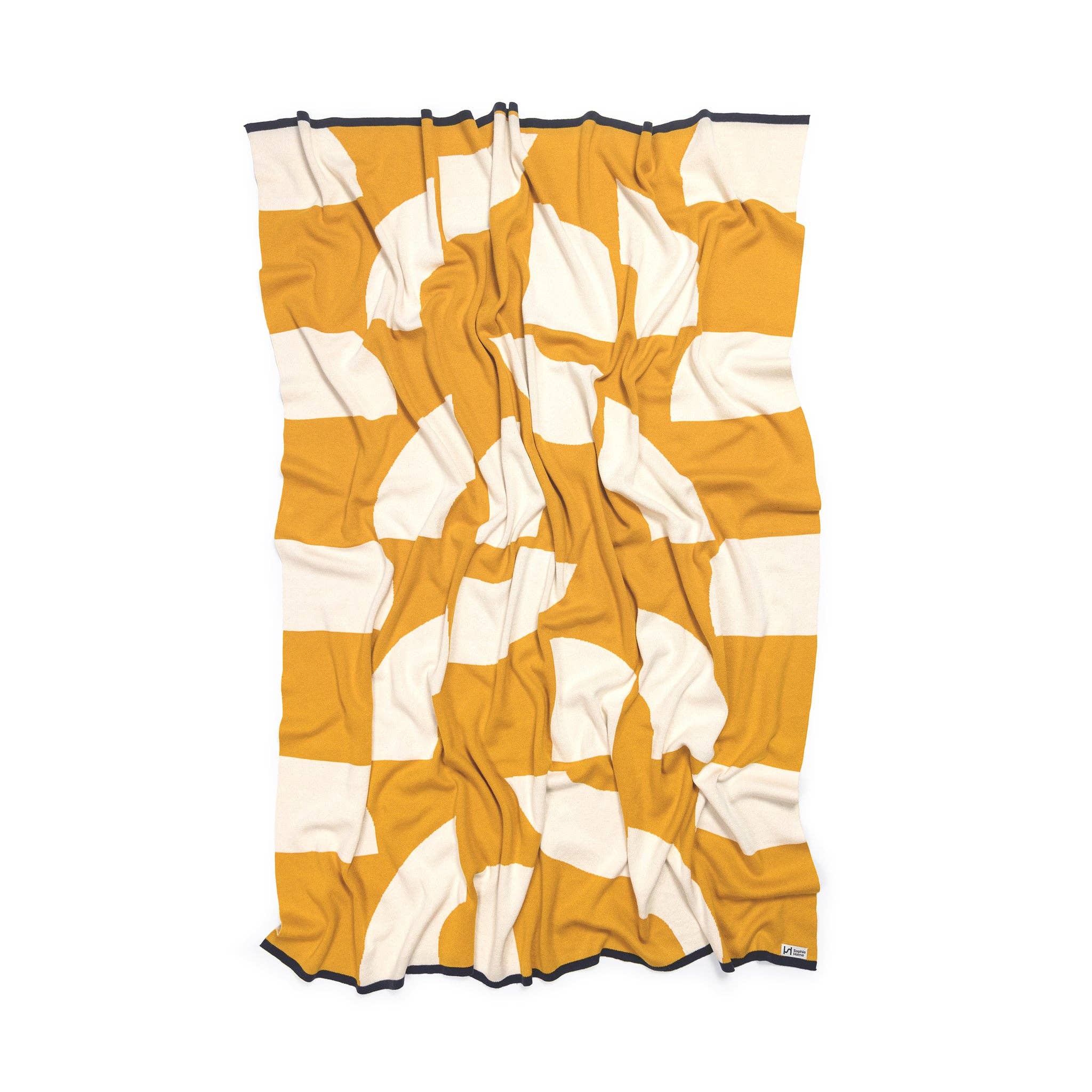 Couverture en coton 130x160cm | Décoration citrus