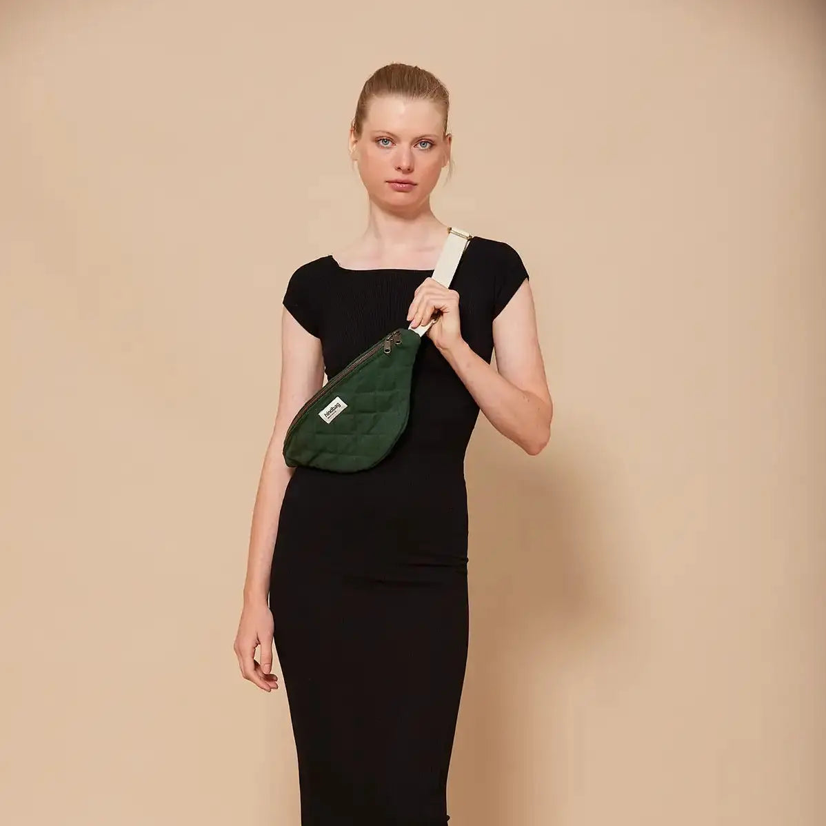 Banane Olivia | matelassé vert sapin