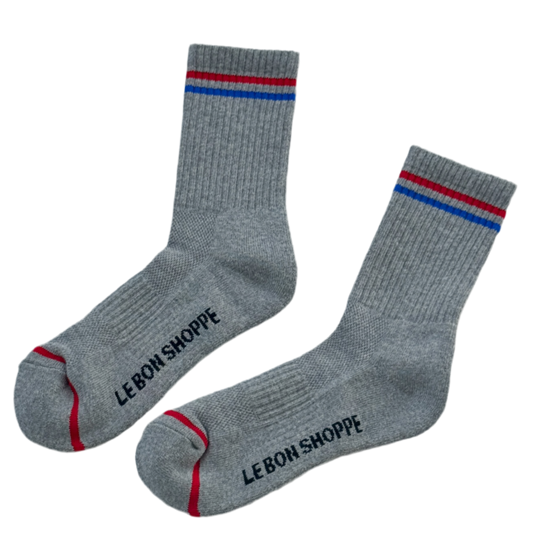 Boyfriend Socks | grey marl