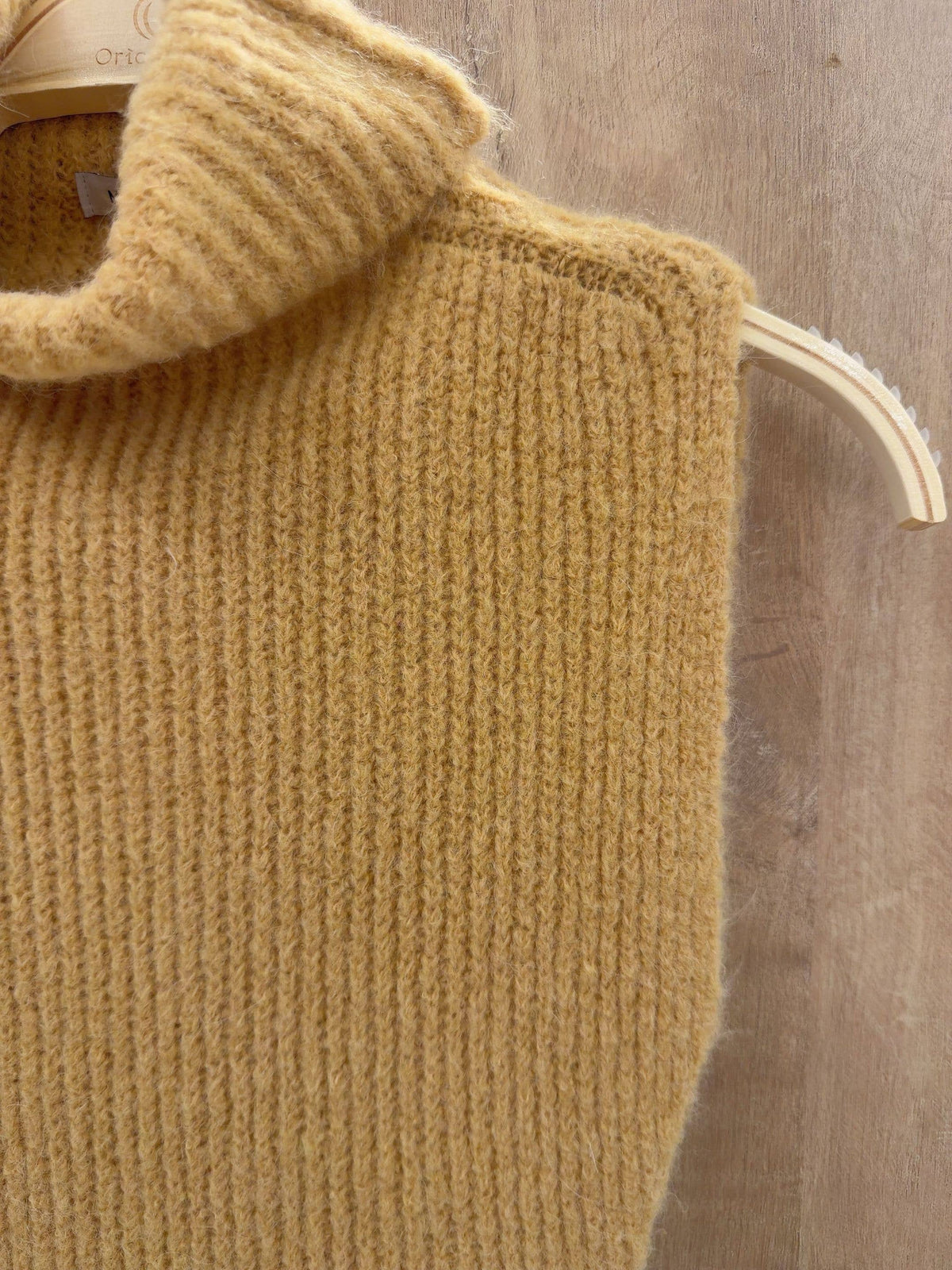 Rollkragen aus Alpaka & Wolle | beige