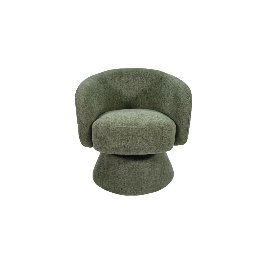 Swivel armchair Manon | khaki