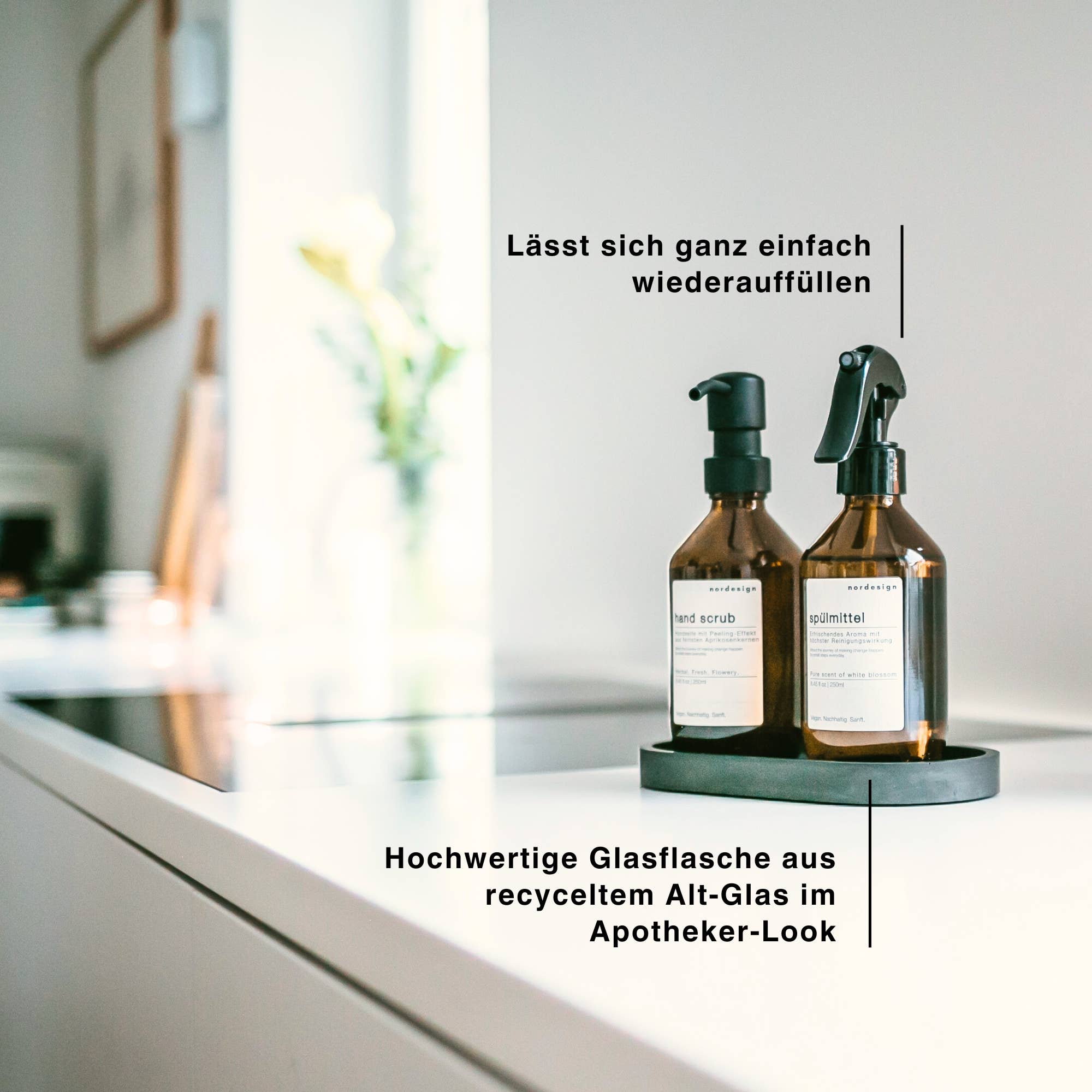 Dish Soap with Pump Dispenser | Bergamot & Lemongrass