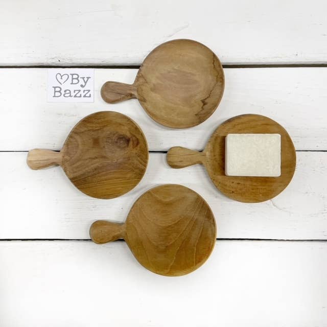 Wooden Bowl with Handle | 11.5 cm