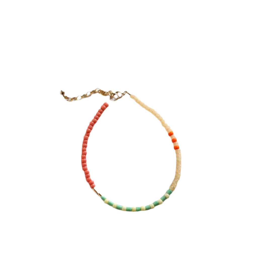 Bracelet Lente | chai latte, green, dusty rose