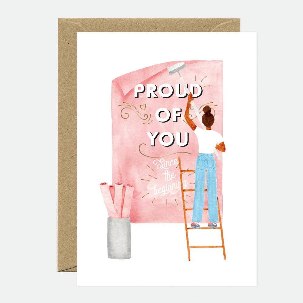 Greeting card with envelope | Proud of you