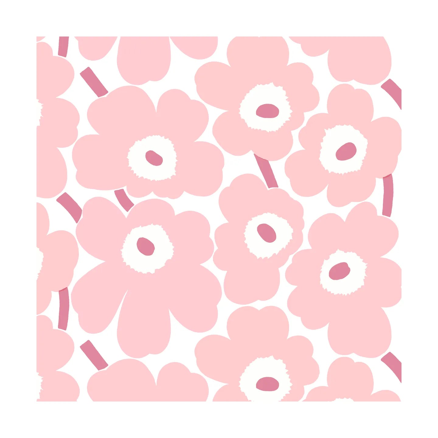 Napkins 2 sizes | Unikko mini light rose