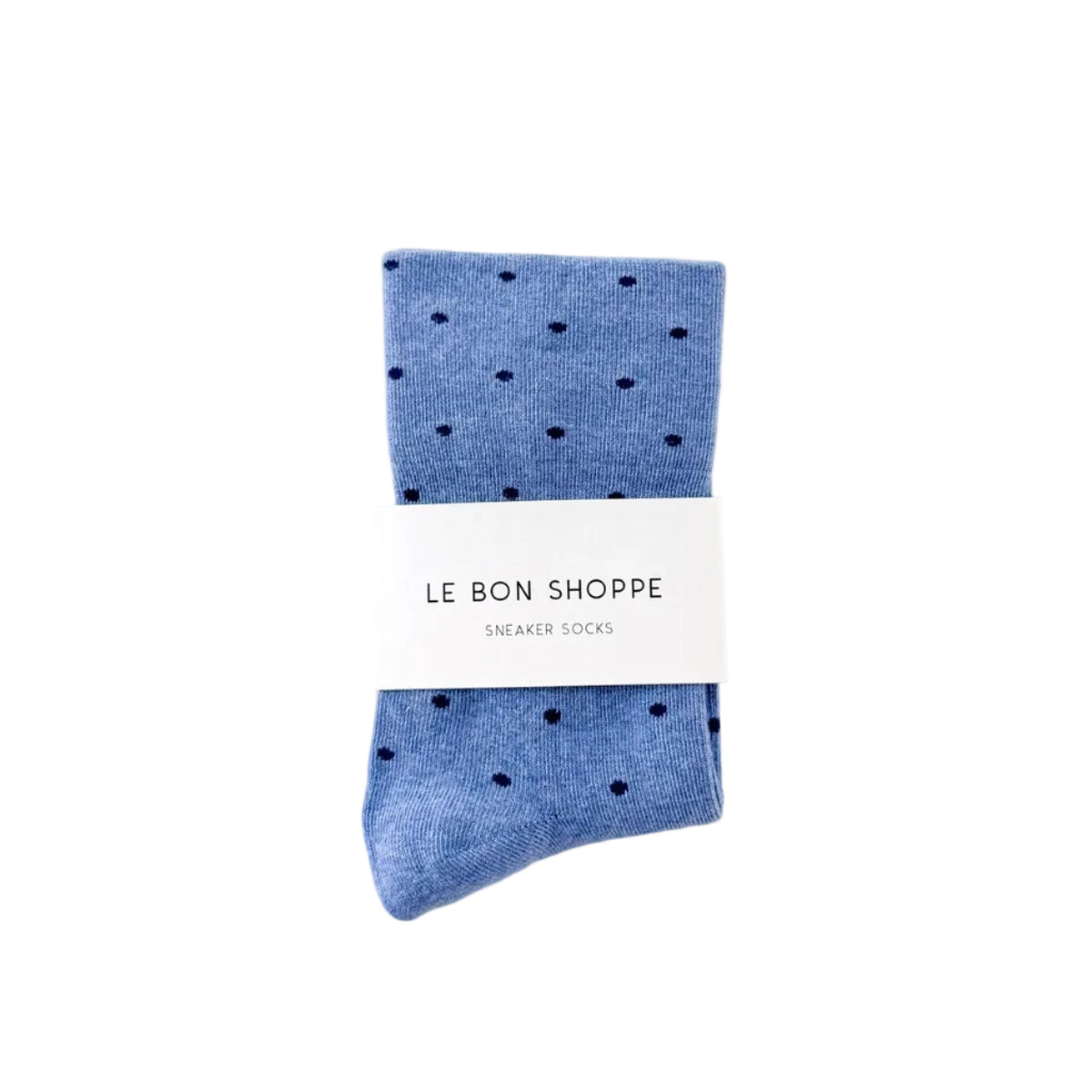Gepunktete Sneaker-Socken blau