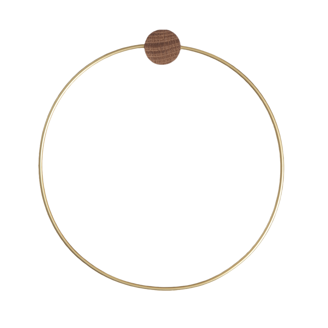 Towel holder round | Brass