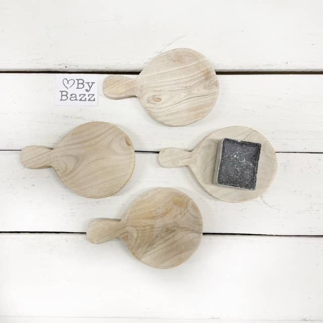 Wooden Bowl with Handle | 11.5 cm