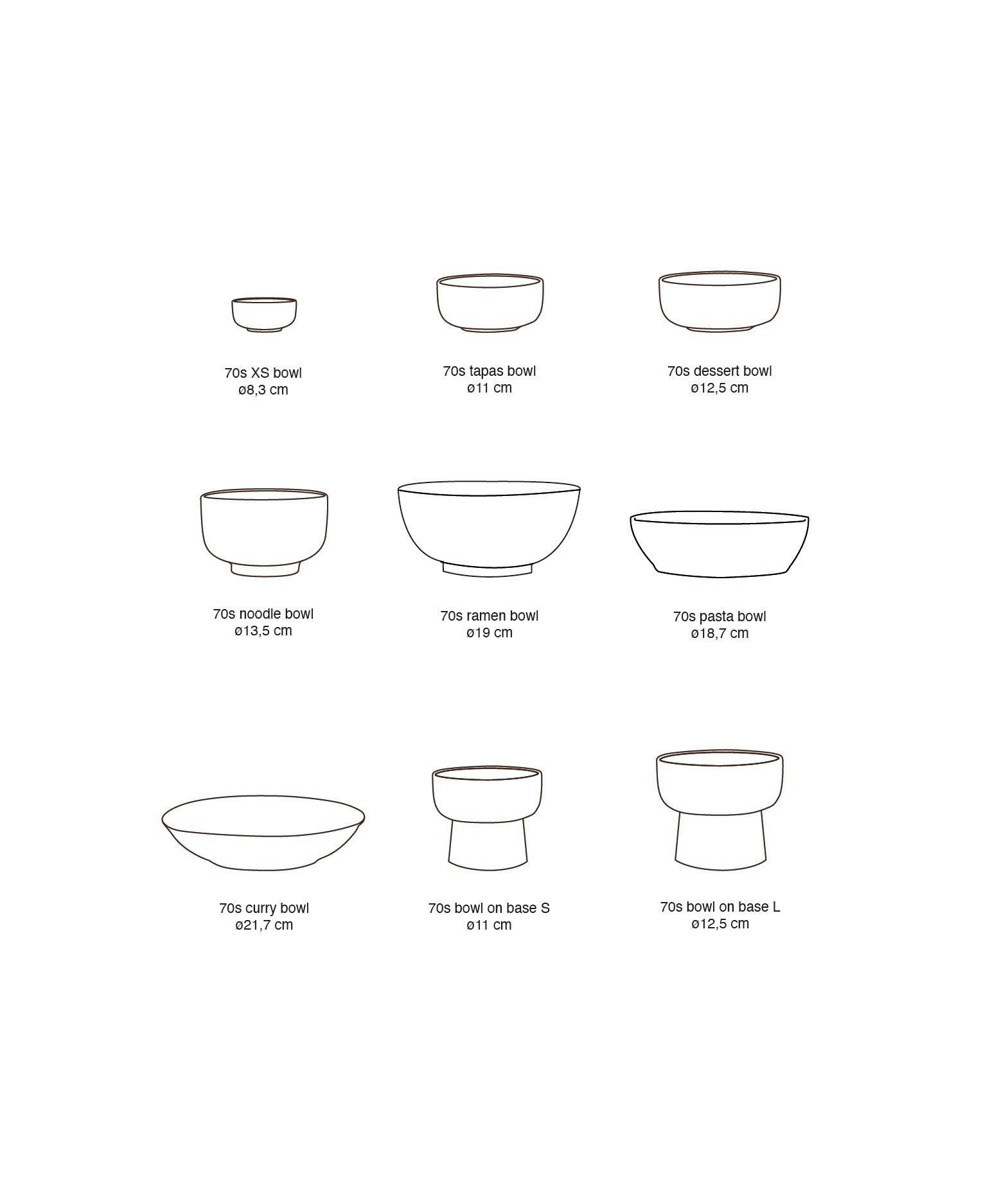 Set of 2 Ramen Bowls Ø 19cm | MINIMALIST