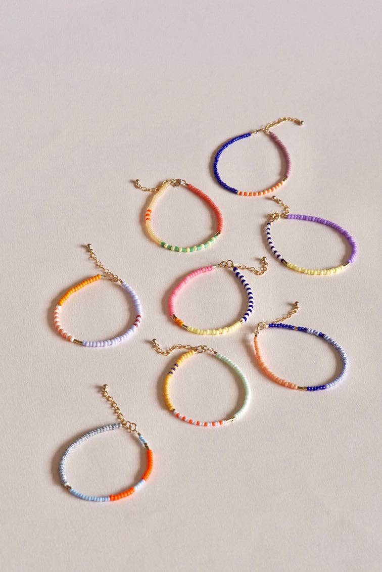 Bracelet Lente | pink, citrus, sailor stripes