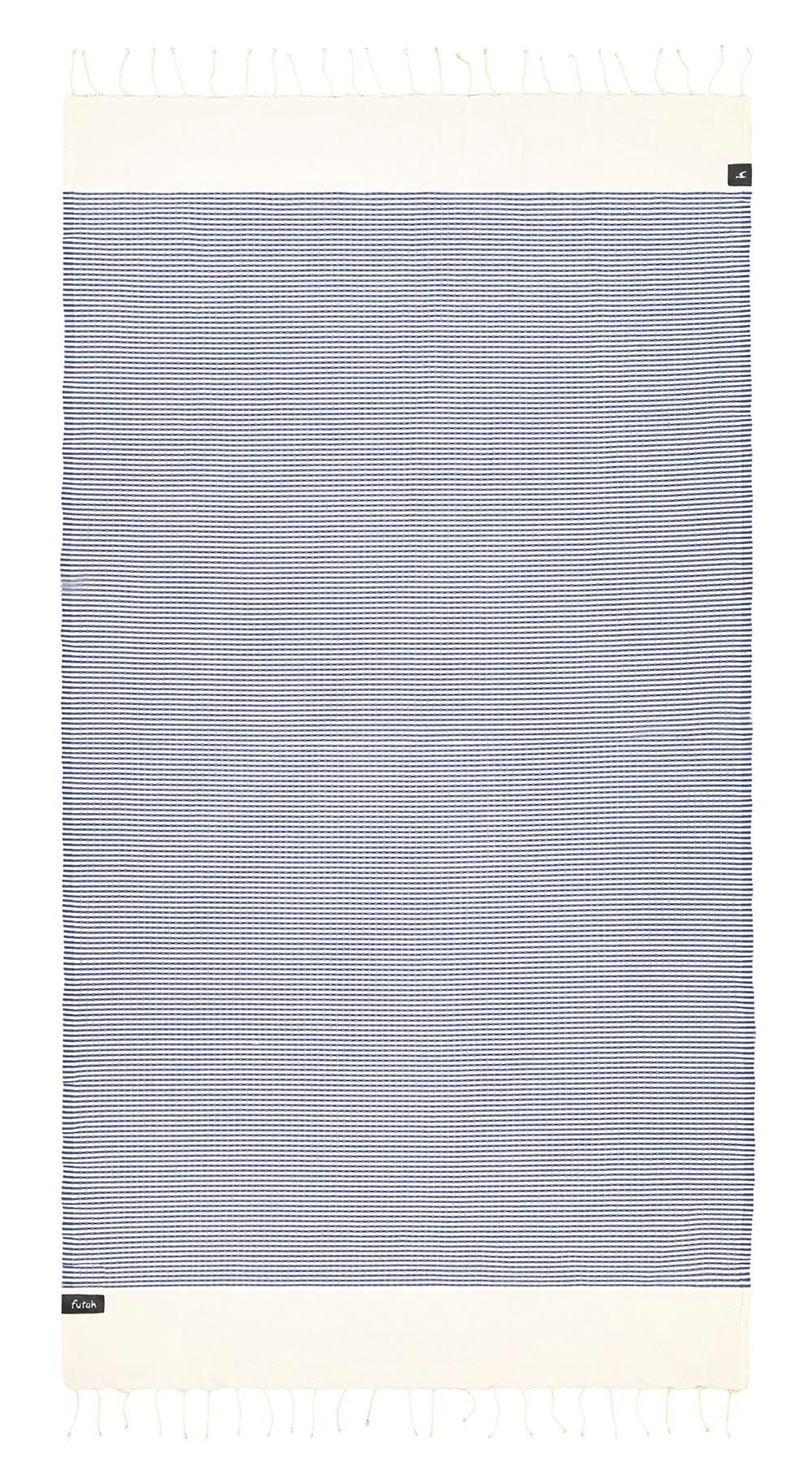 Serviette de plage Nazaré | bleu et crème