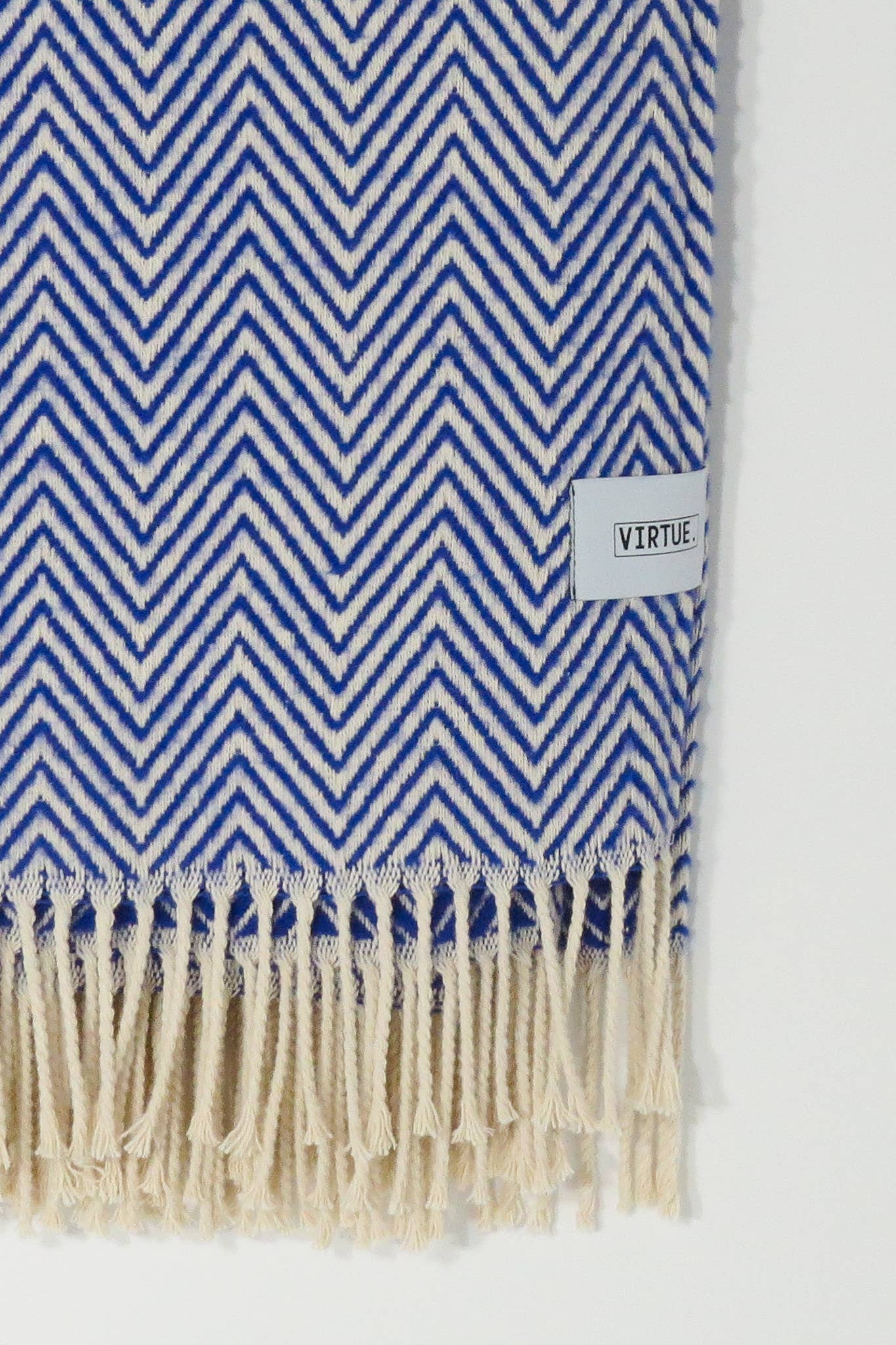 Cotton blanket 130x170cm | azure blue