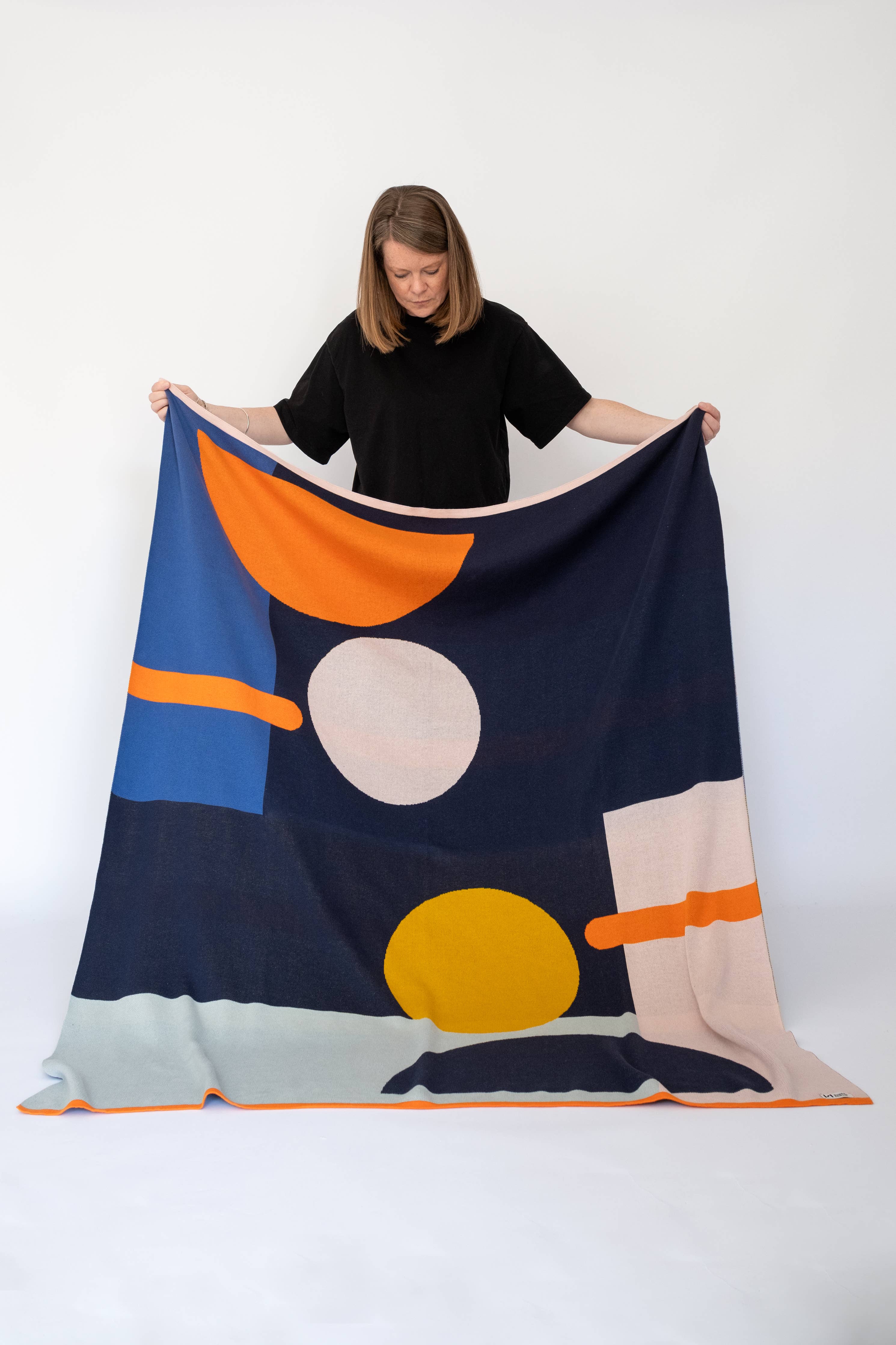 Baumwoll-Decke 130x160cm | Bleecker multi