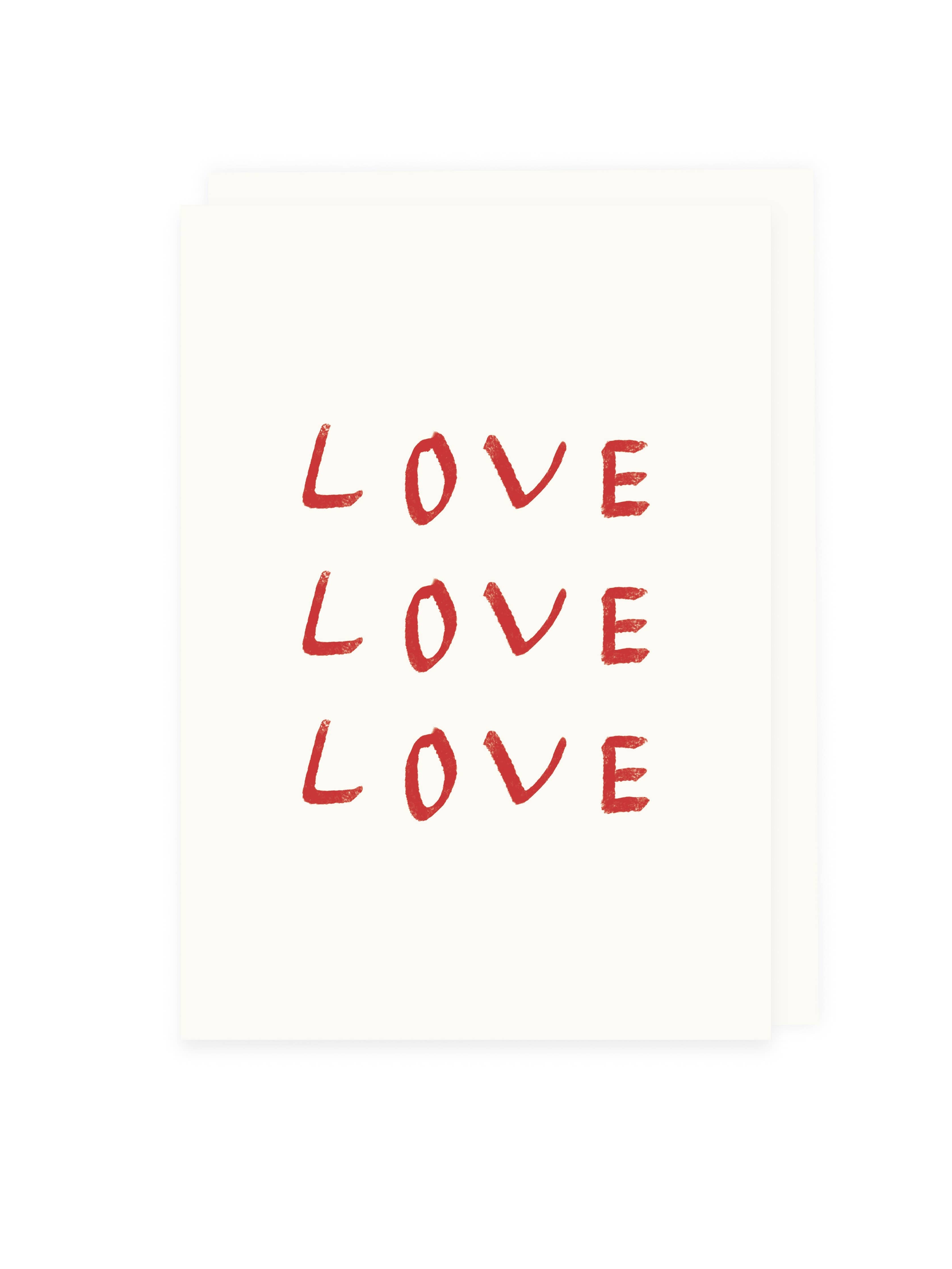 Greeting Card | Love Love Love