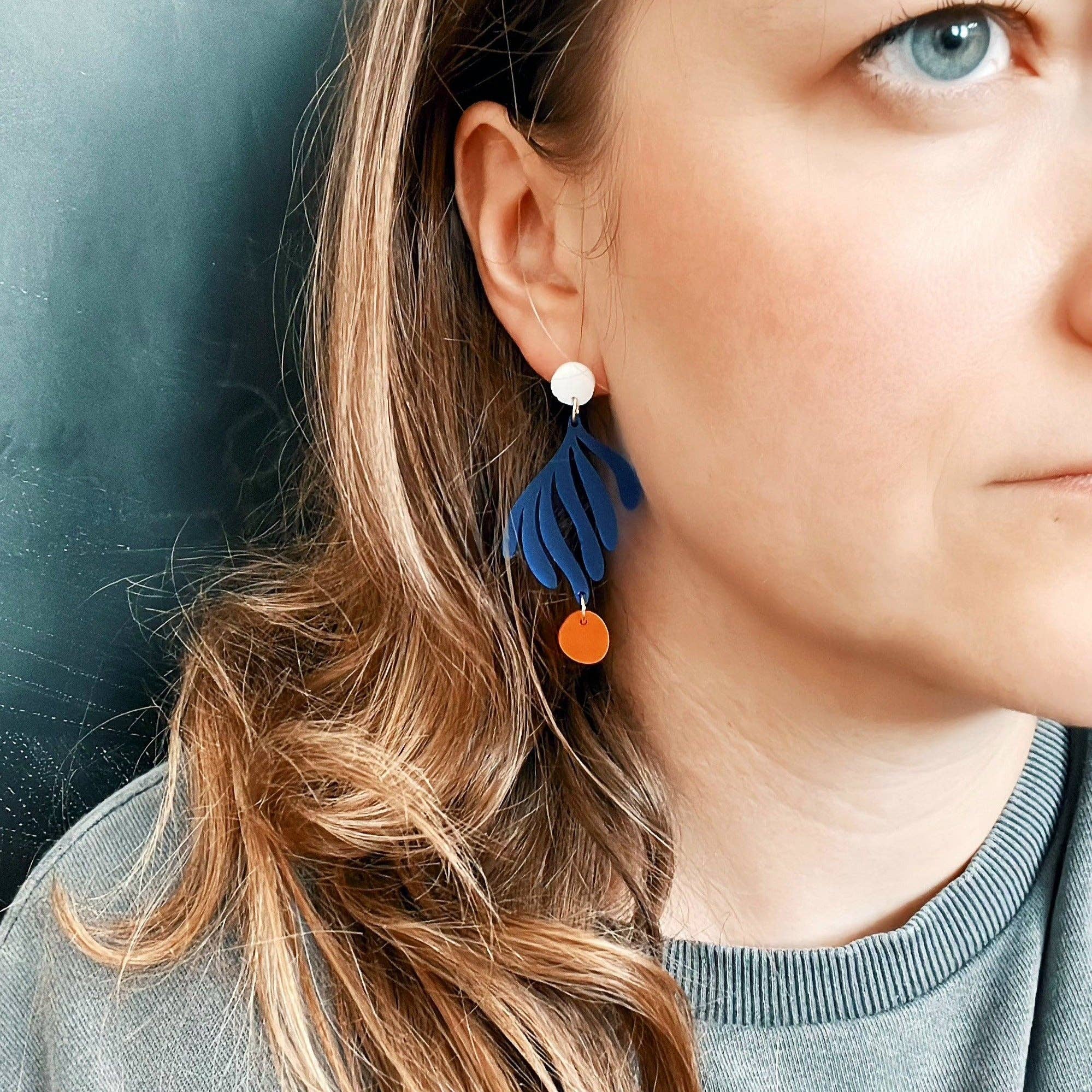 Earrings Matisse | azure