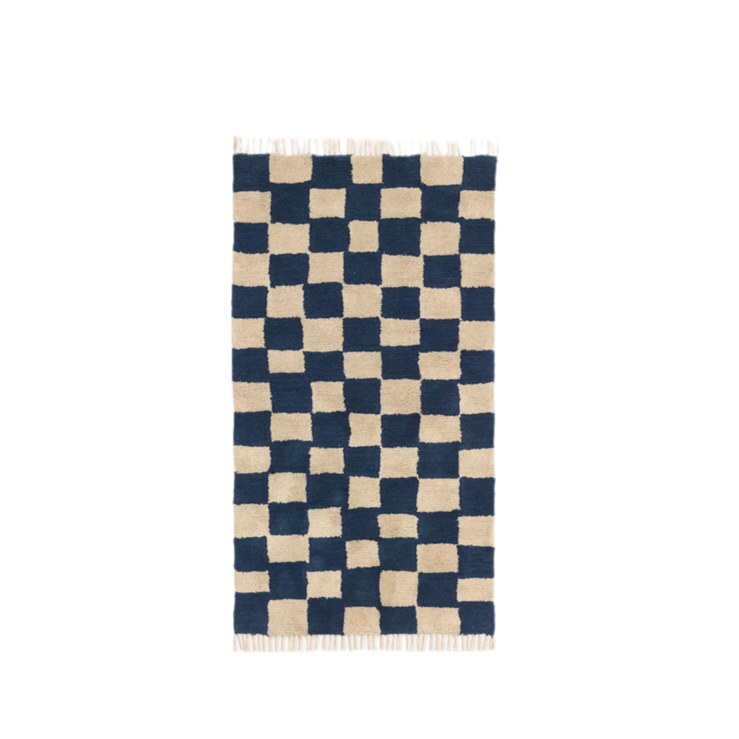 Mara Checkered Rug | 80x150cm