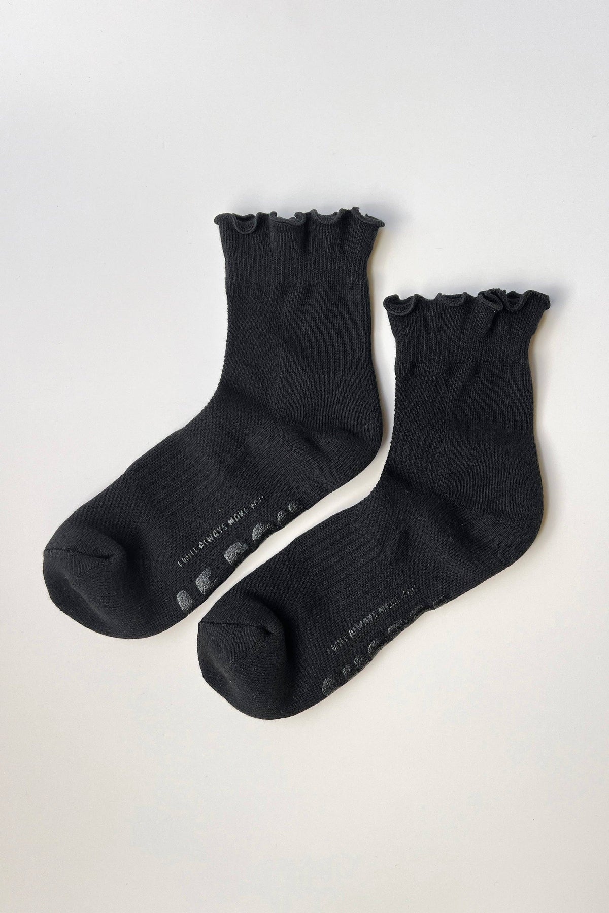 Rüschen-Hugger-Crew-Socken (Großhandel): VINTAGE PINK / BLACK