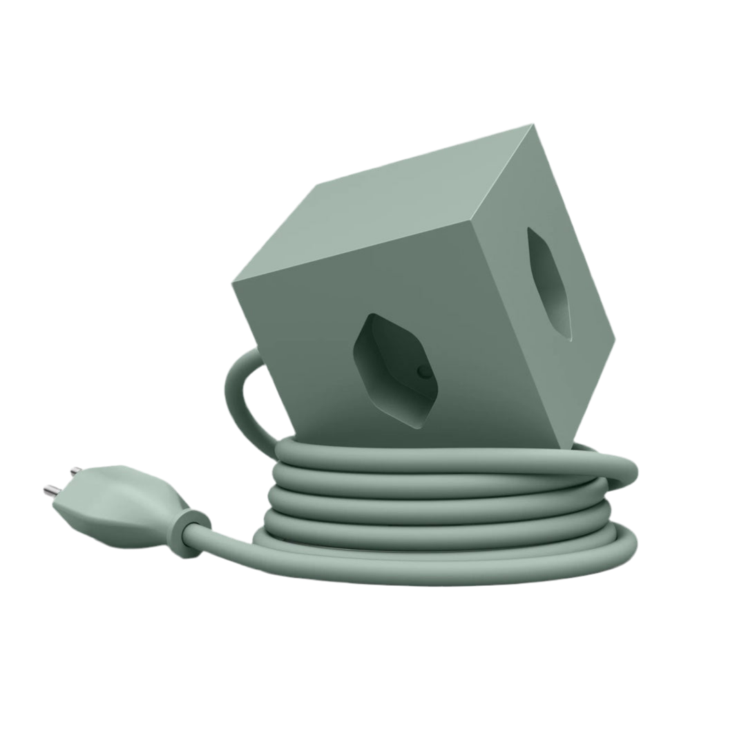 Multiprise SQUARE | vert poussière