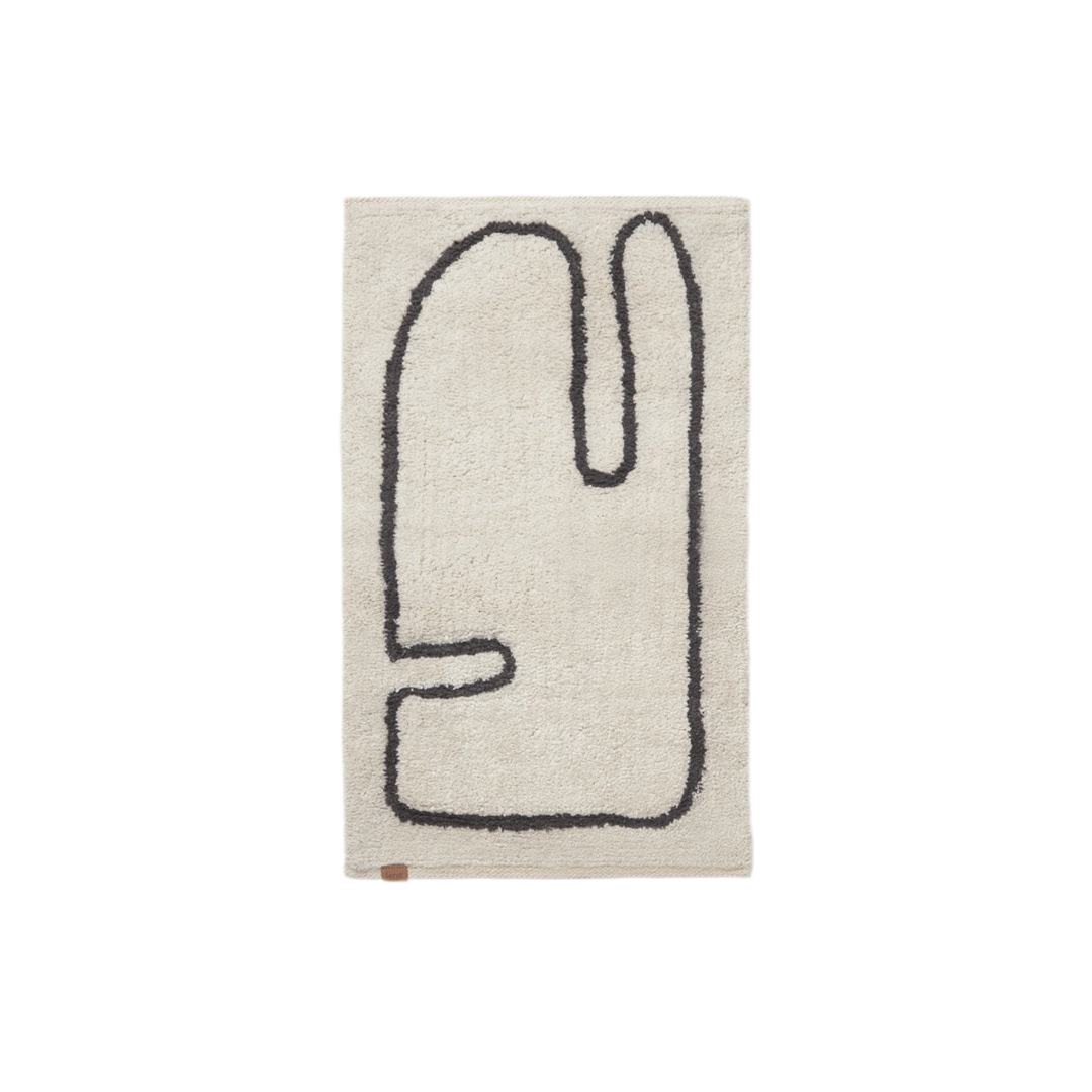 Bath mat Lay | off-white / coffee
