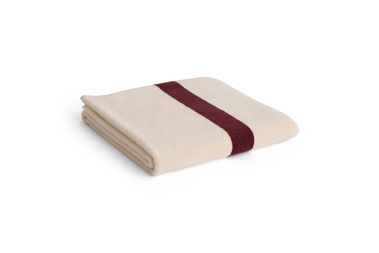Beach towel Stripe 70x140cm | burgundy