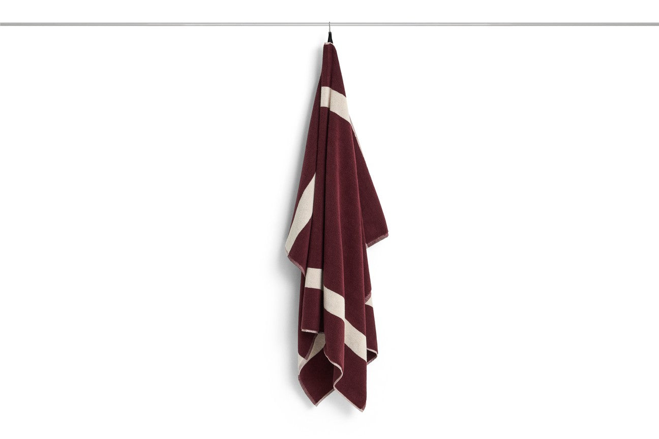 Beach towel Stripe 100x150cm | burgundy