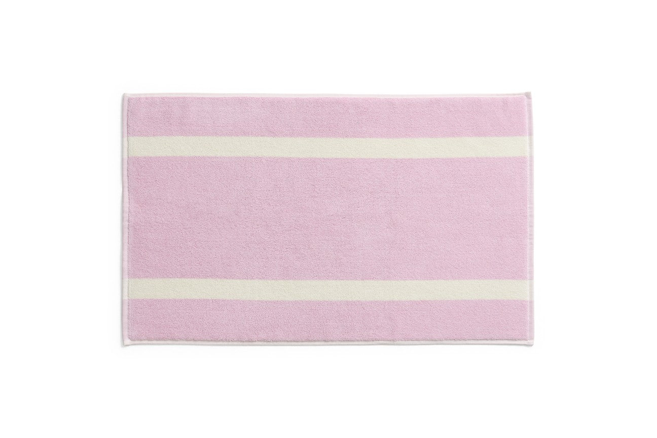 Badematte Stripe | cool pink