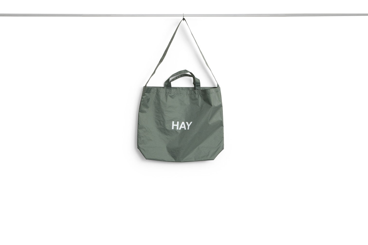 Grid Crossover Bag | dark green