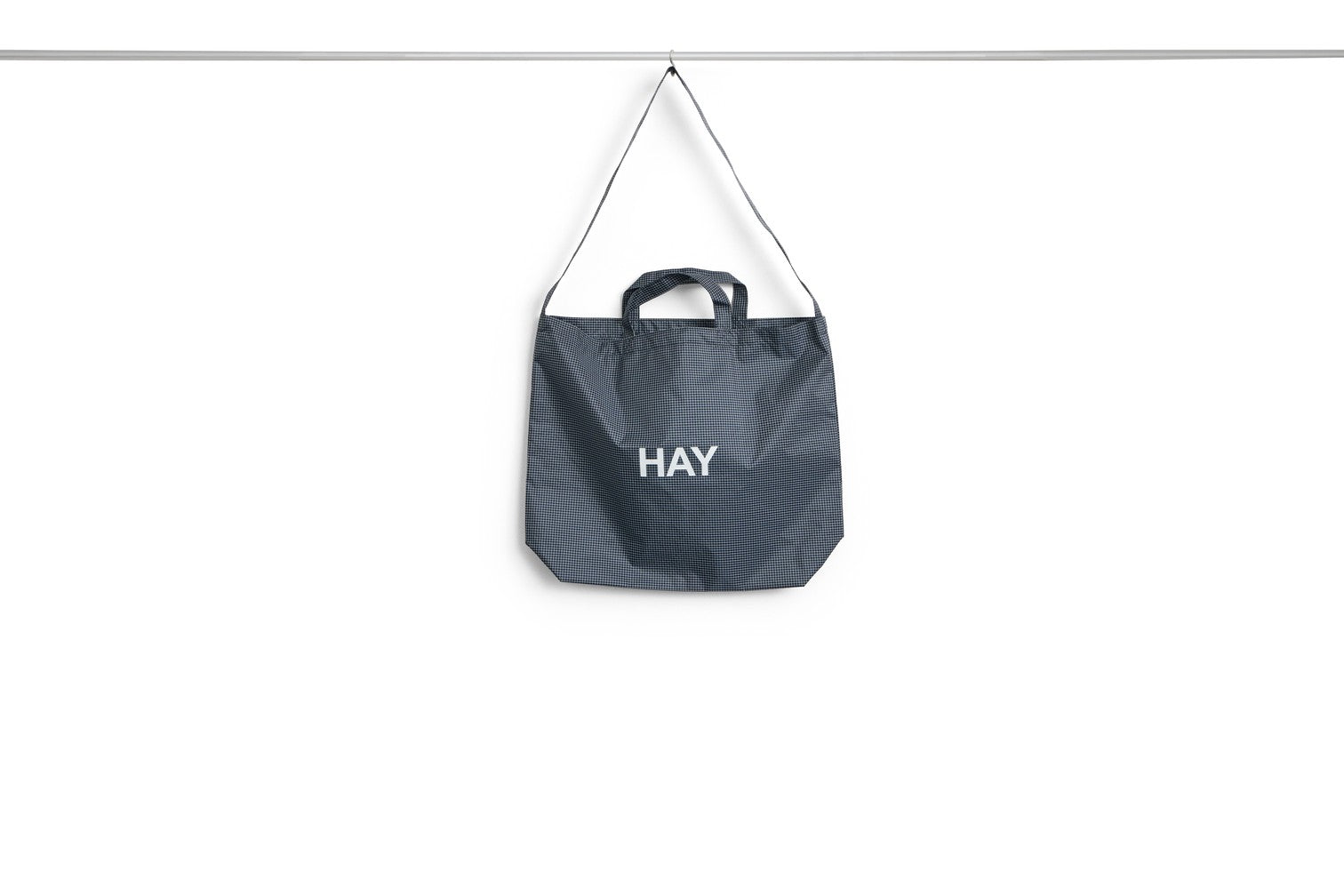 Grid Crossover Bag | dark blue