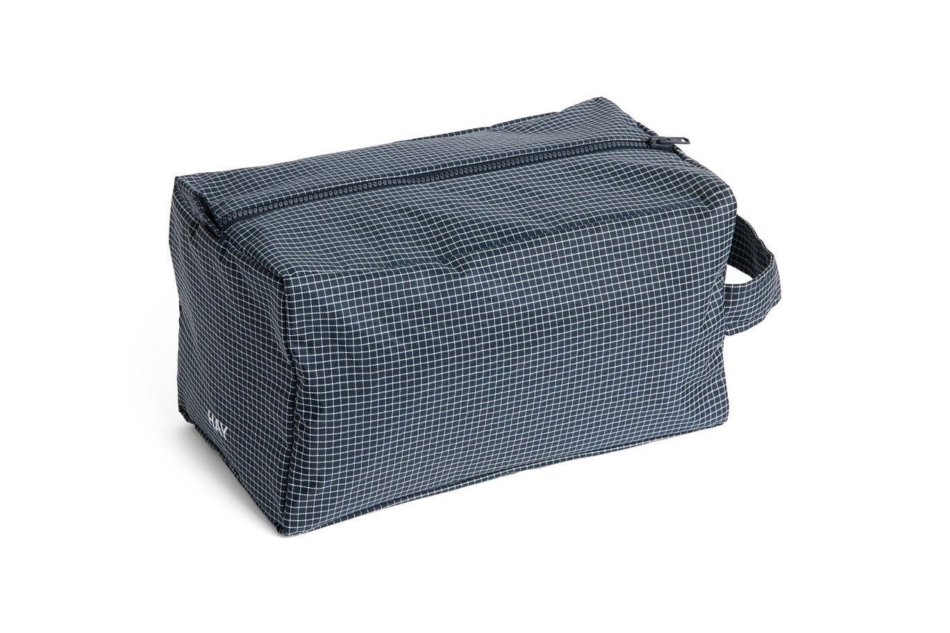 Wash Bag Grid medium | dark blue
