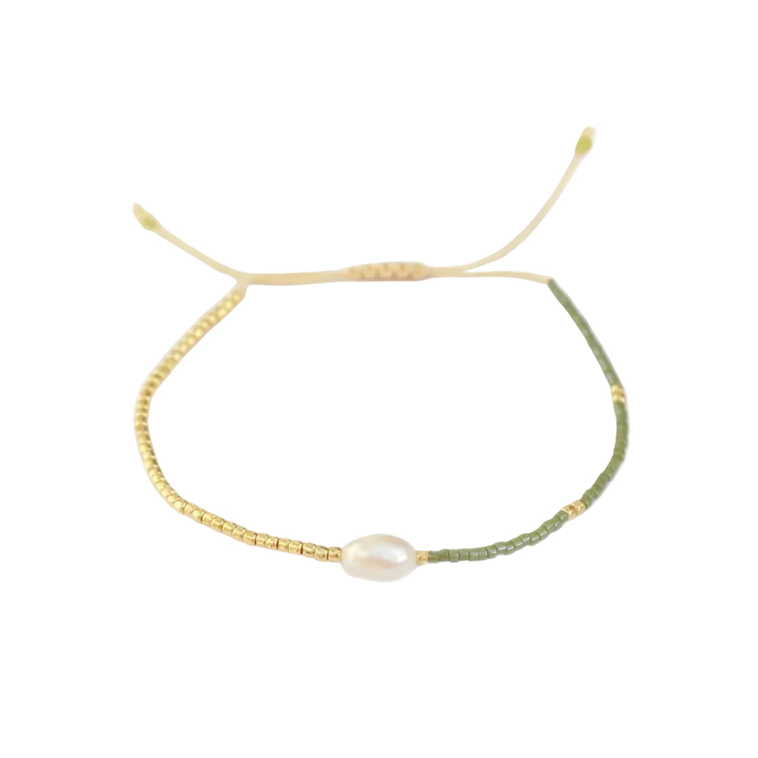 Armband Miyuki-Perlen | grün