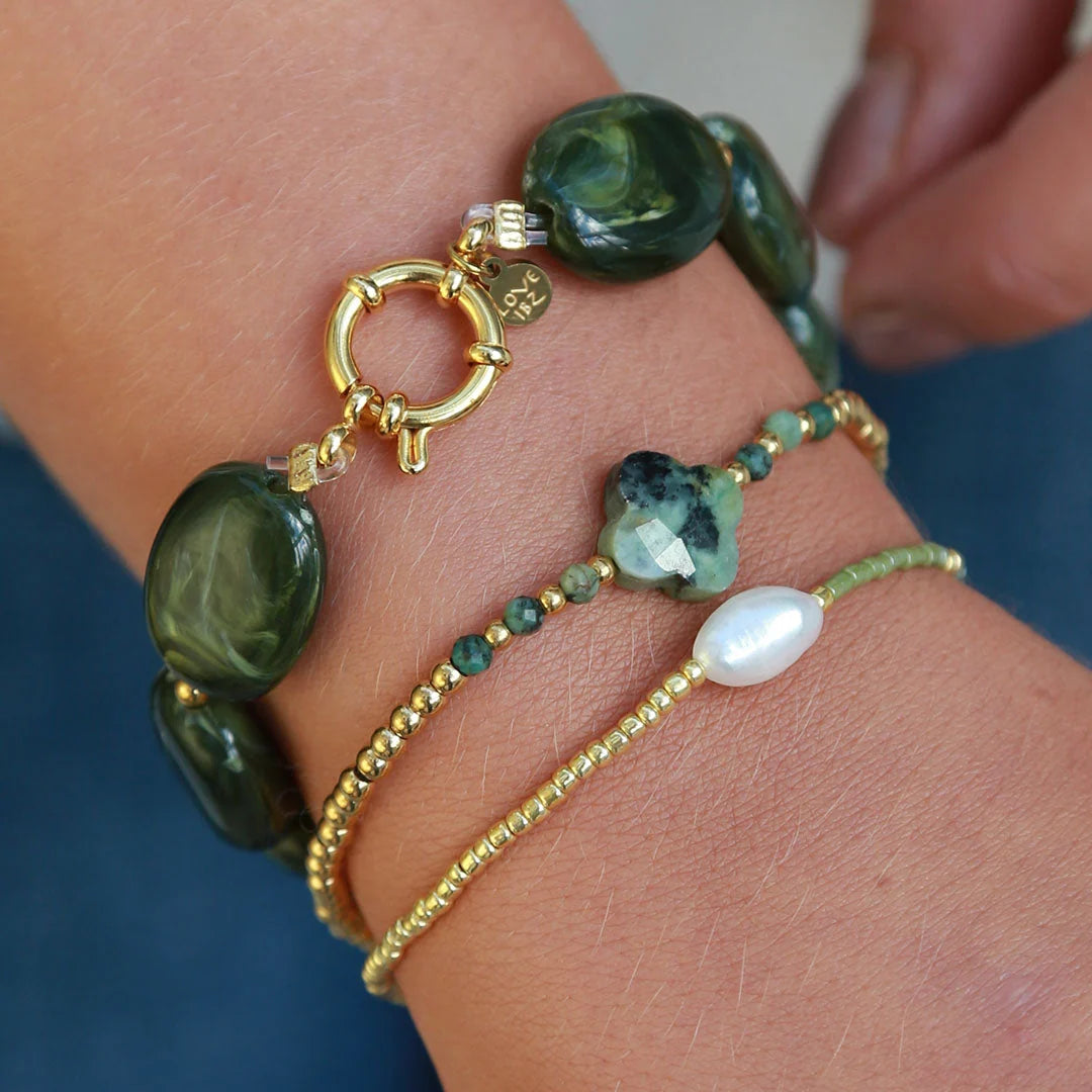 Armband Miyuki-Perlen | grün