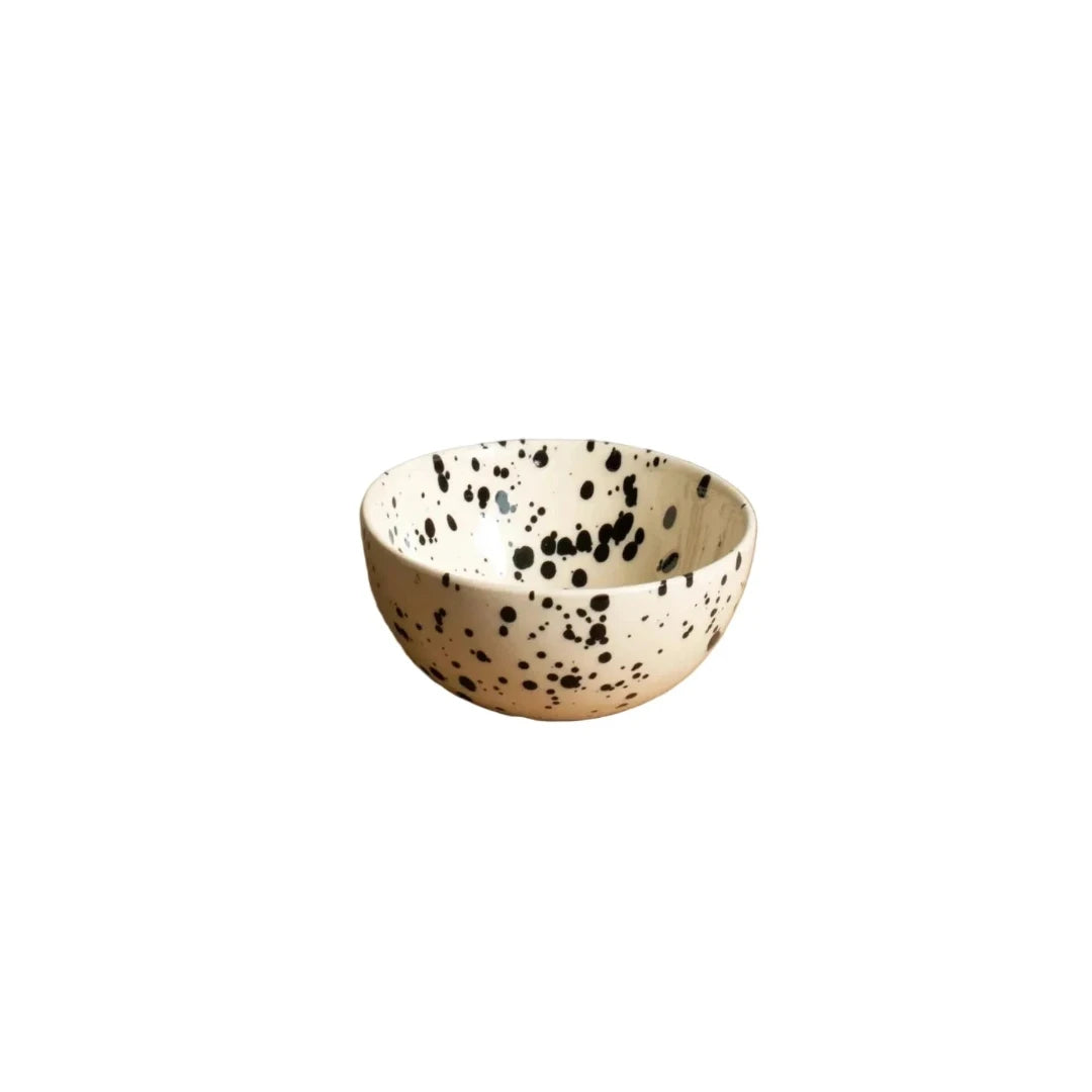 Bol à muesli Ø 16,5 cm | pois noirs