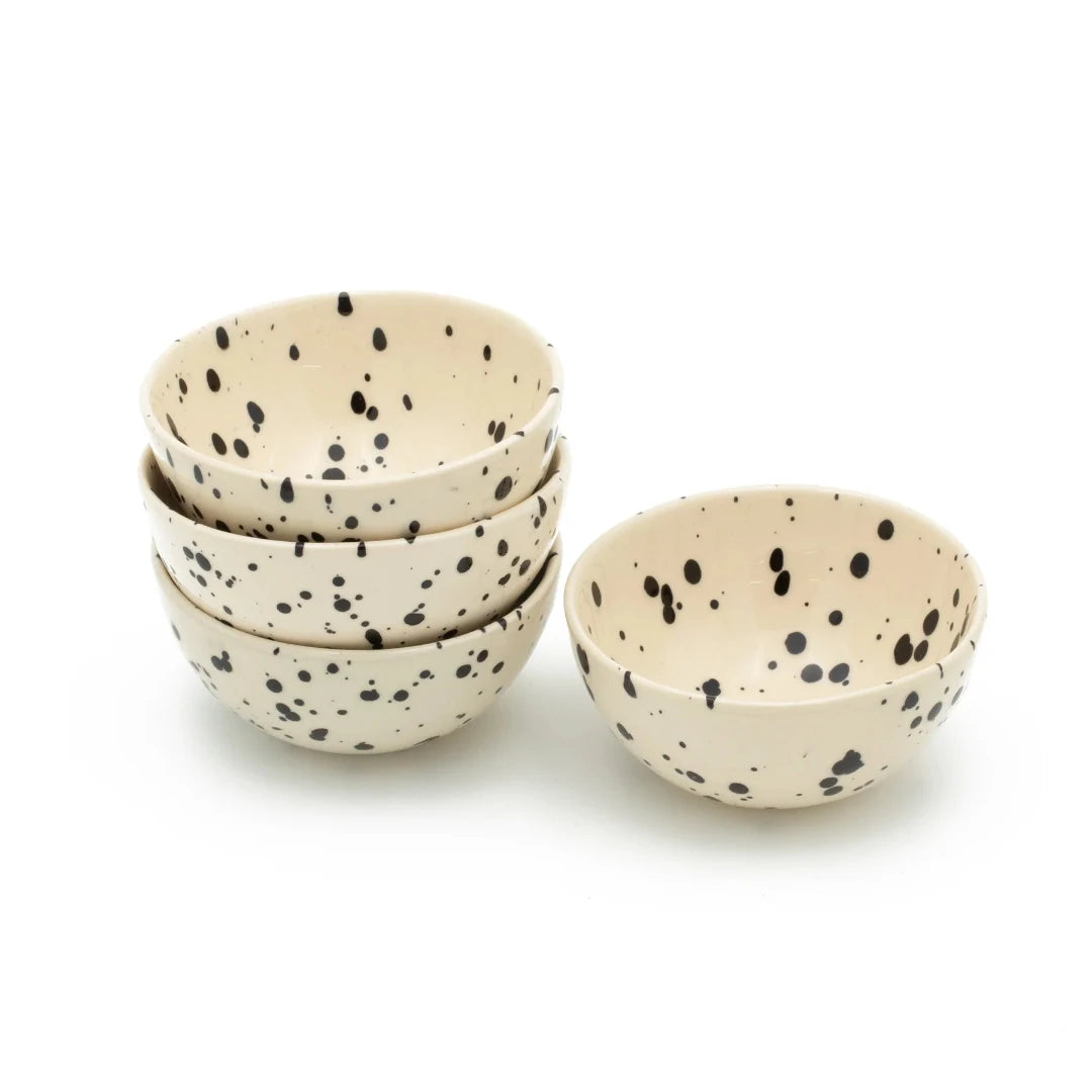 Bol à muesli Ø 16,5 cm | pois noirs