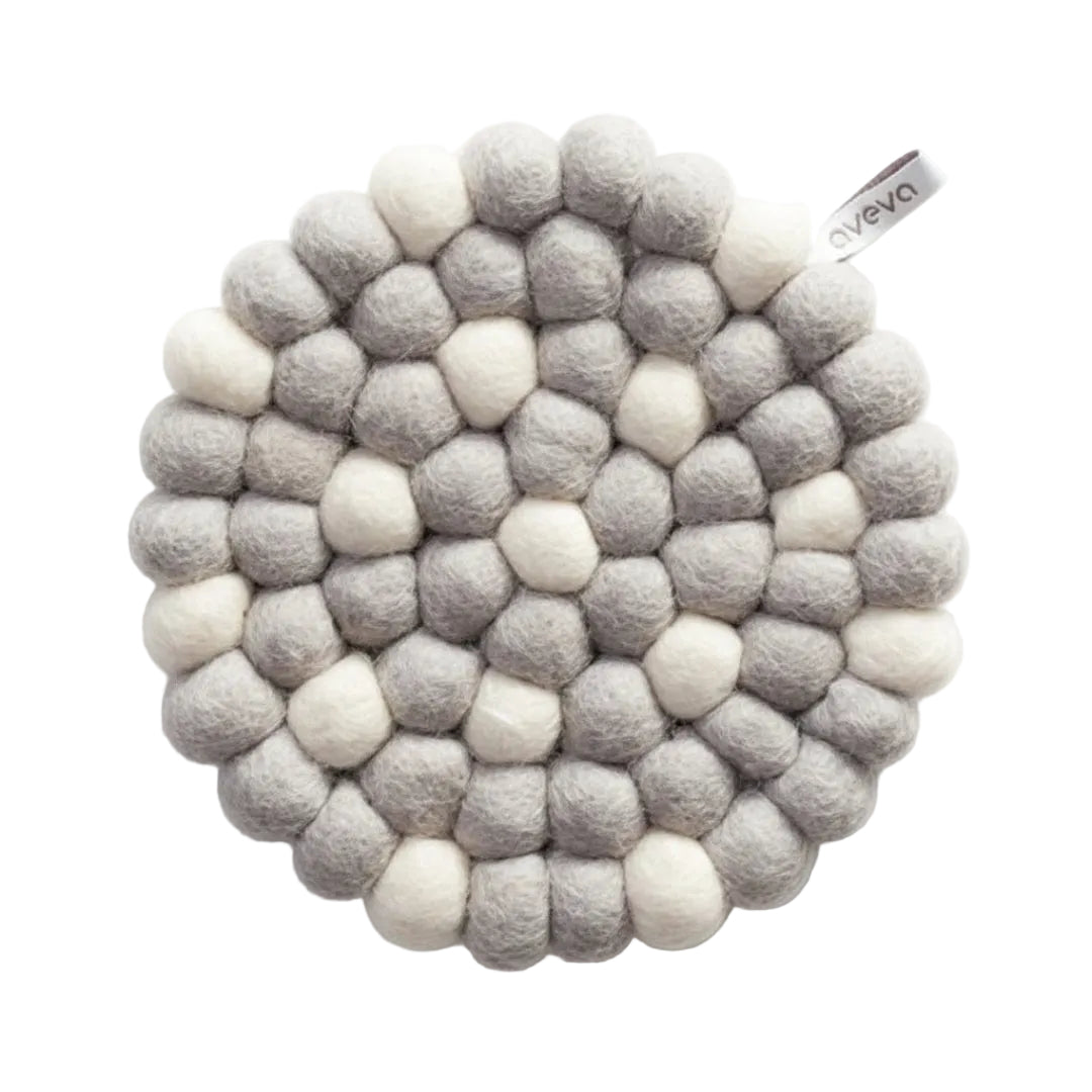 Filz Untersetzer | white-dots