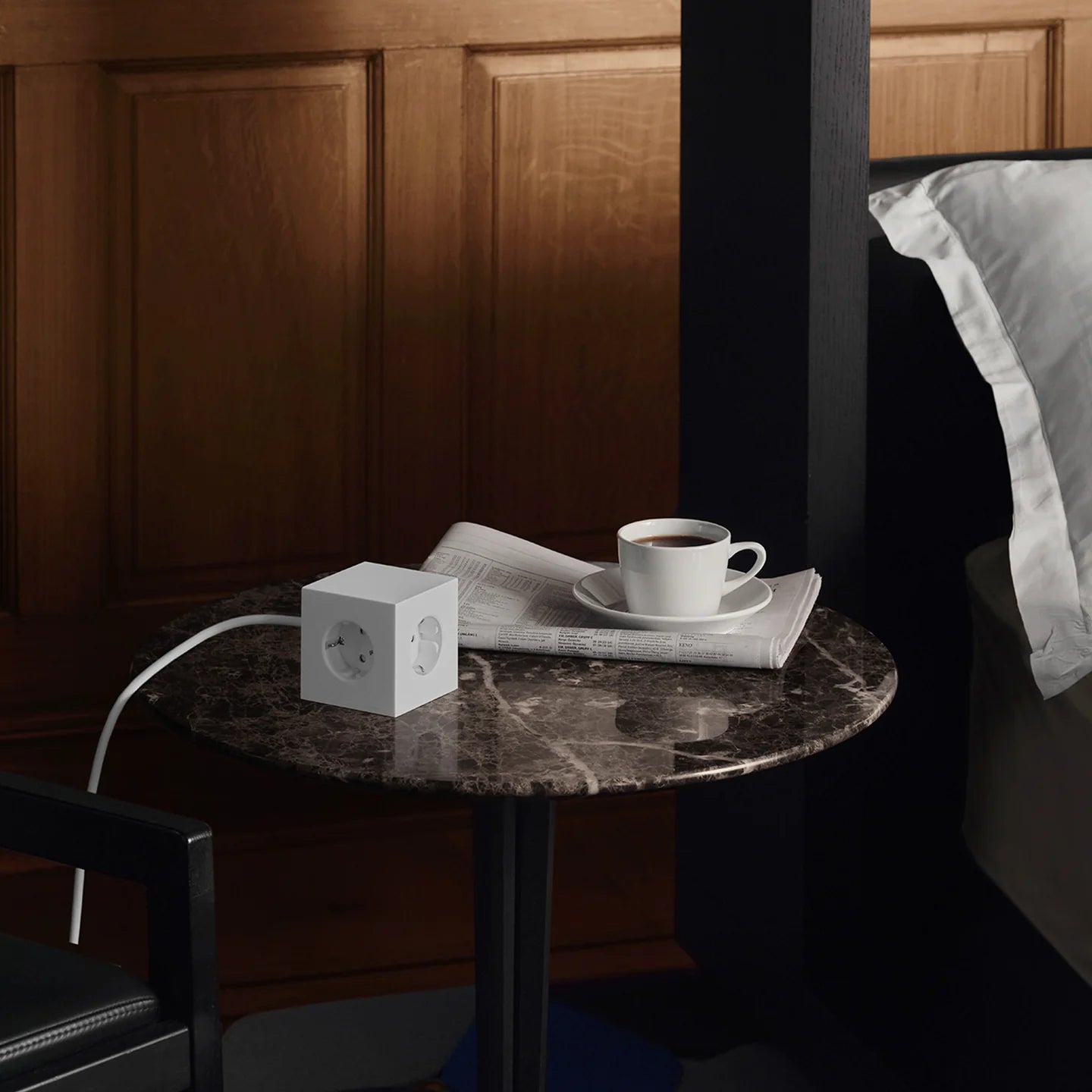 Bloc multiprise SQUARE | blanc opale